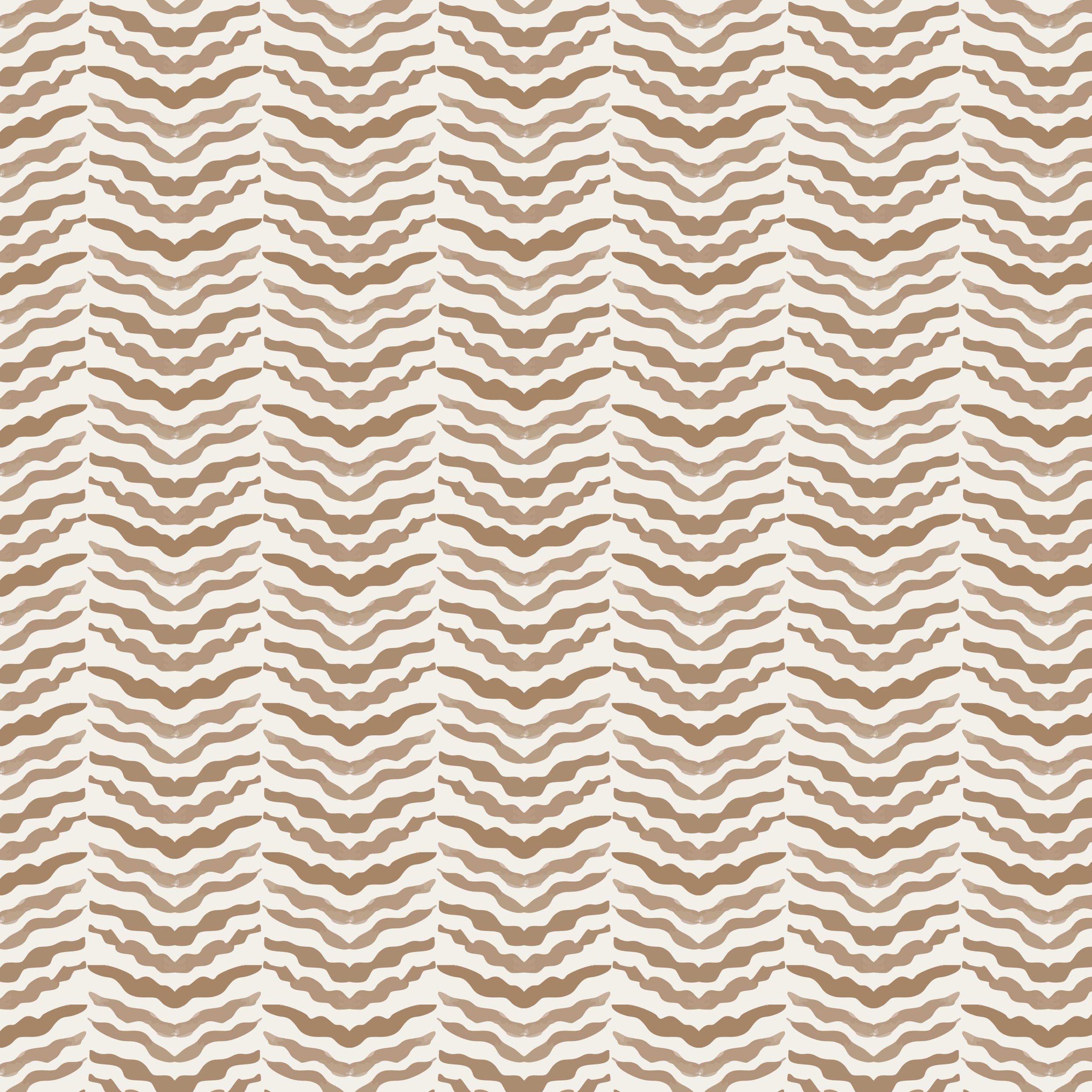 Pattern of stylized beige and white zebra stripes.