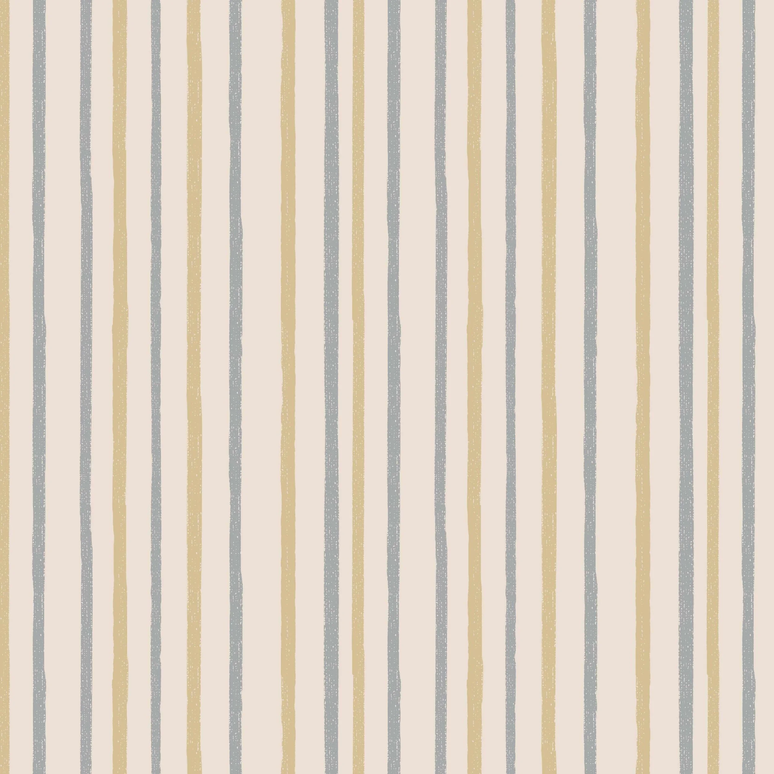 Striped pattern with vertical pastel-colored lines in beige, blue, and gray on a cream background.
