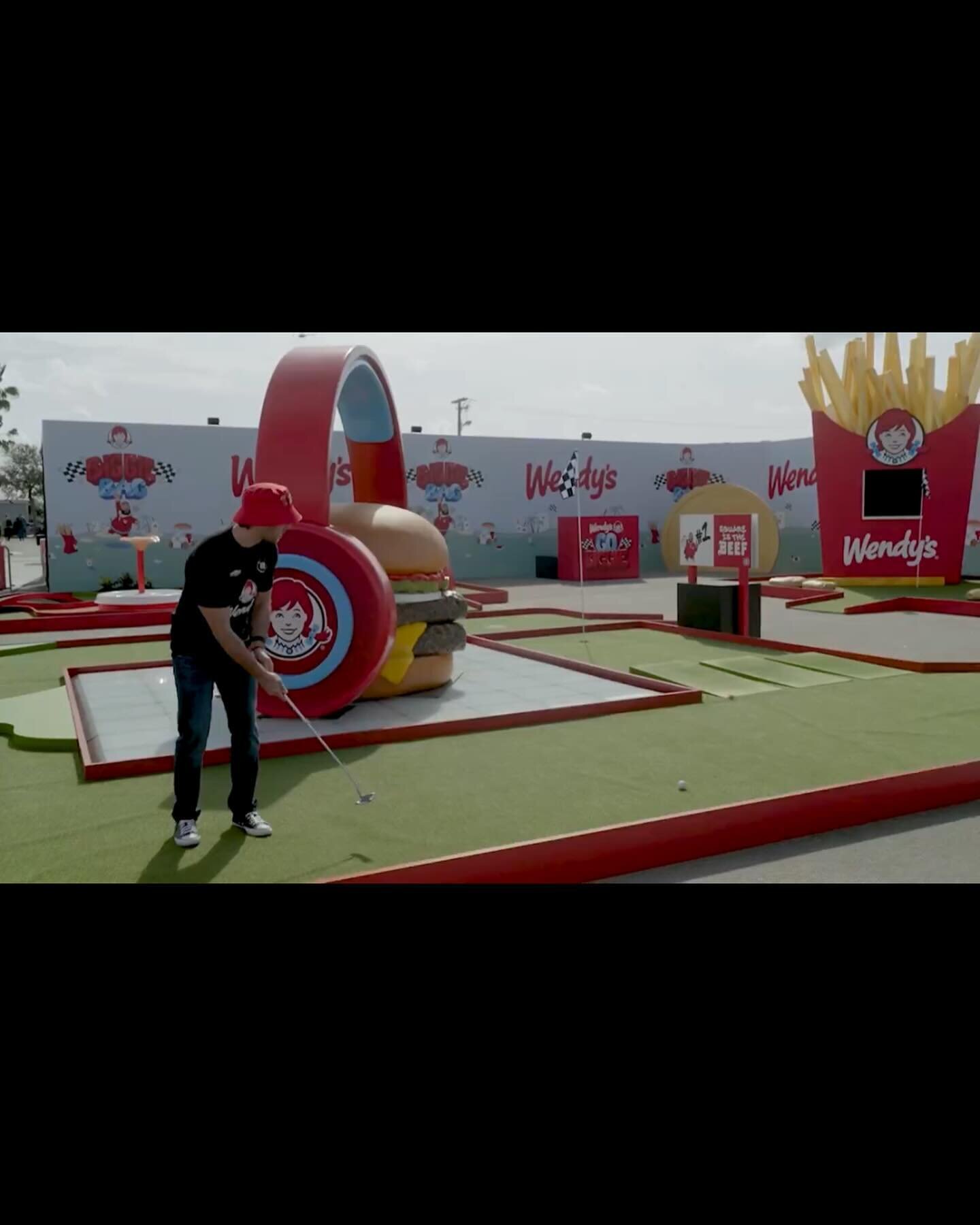 Wendy&rsquo;s is creatively activating in a BIG way around the Daytona 500 with a really cool Wendy&rsquo;s Go Biggie Golf Invitational course where they&rsquo;re having NASCAR drivers and fans compete in a fun round of miniature golf for a chance to