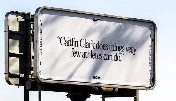 Nike celebrated Caitlin Clark becoming the NCAA&rsquo;s all-time leading scorer with a billboard campaign that tells her story in a series of quotes. 

Nike also captured the moment with a special video celebrating all of her accomplishments and a li