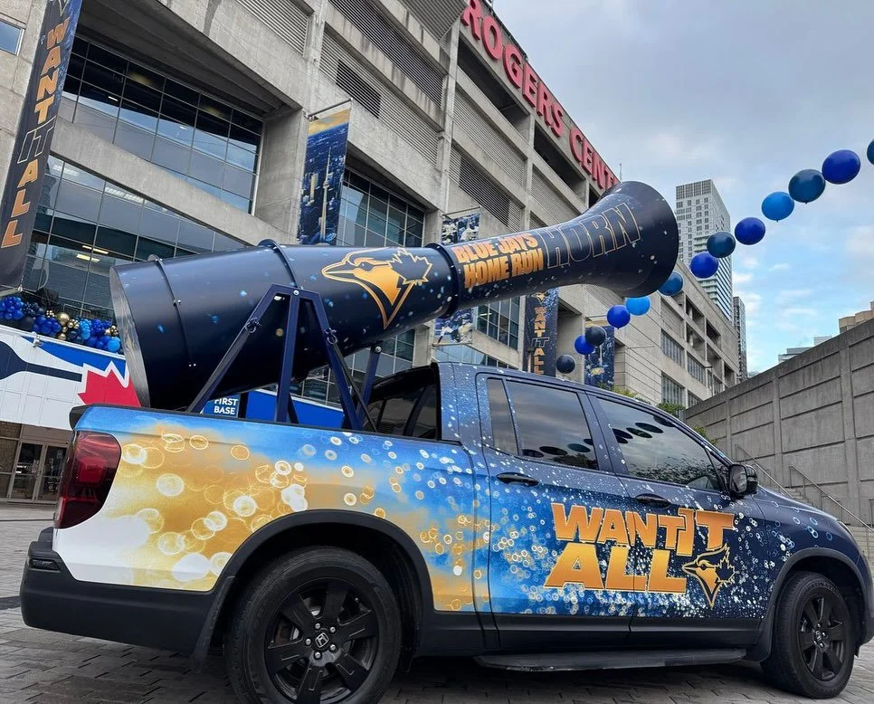 Toronto’s buzzing with World Series fever 🔥 The Blue Jays brought their “Want It All” campaign to life with a Home Run Horn touring the city — generating serious noise and excitement ahead of Games 1 and 2.