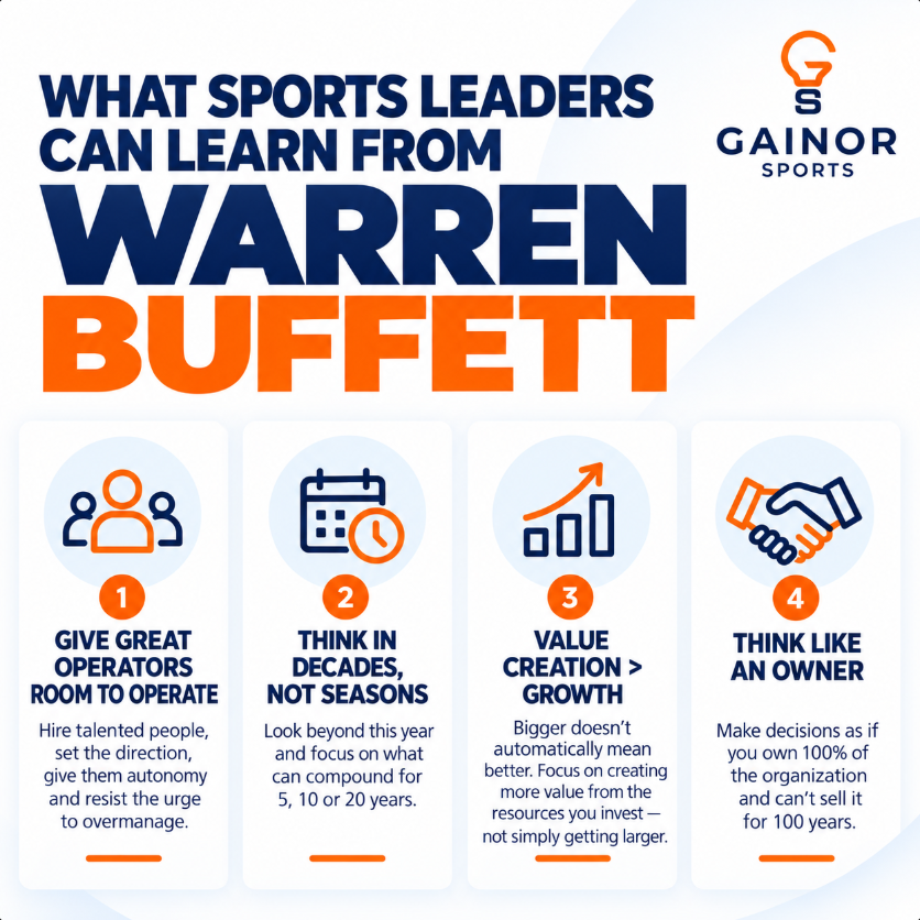 What Sports Leaders Can Learn from Warren Buffett