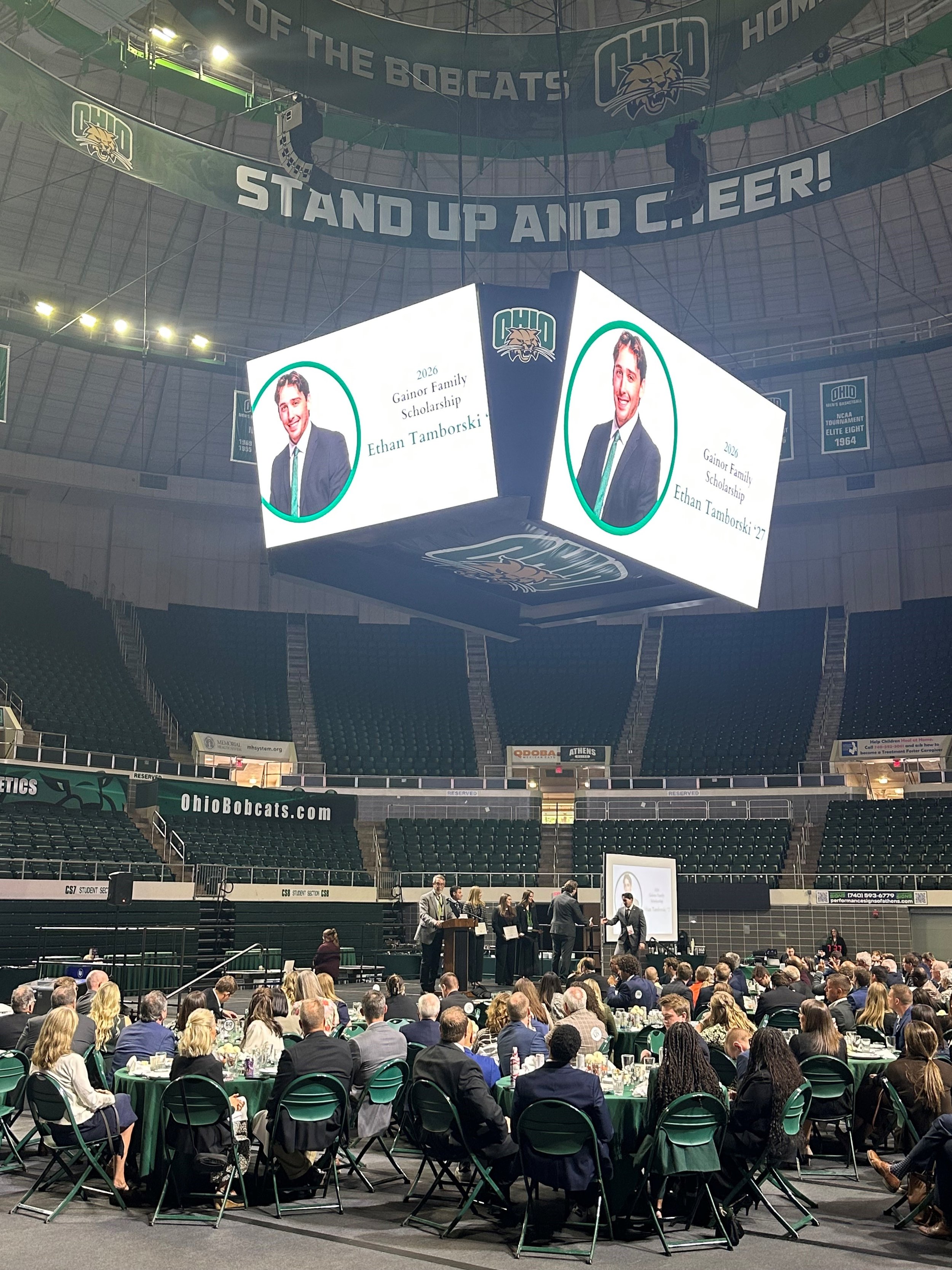 Brian Gainor and Gainor Family Scholarship supporting Ohio University sports administration students