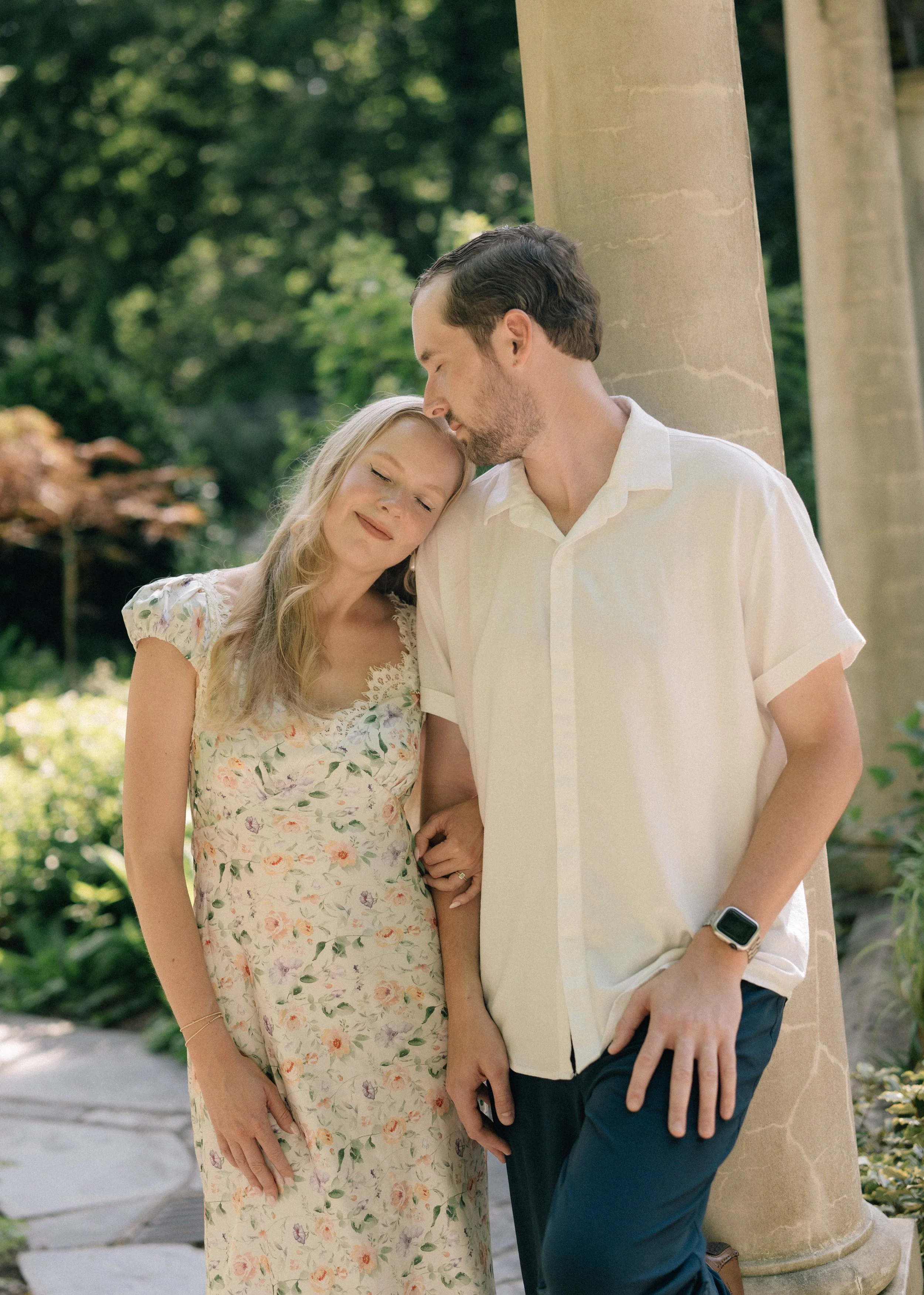 Engagement session cator woolford gardens Atlanta wedding photographer