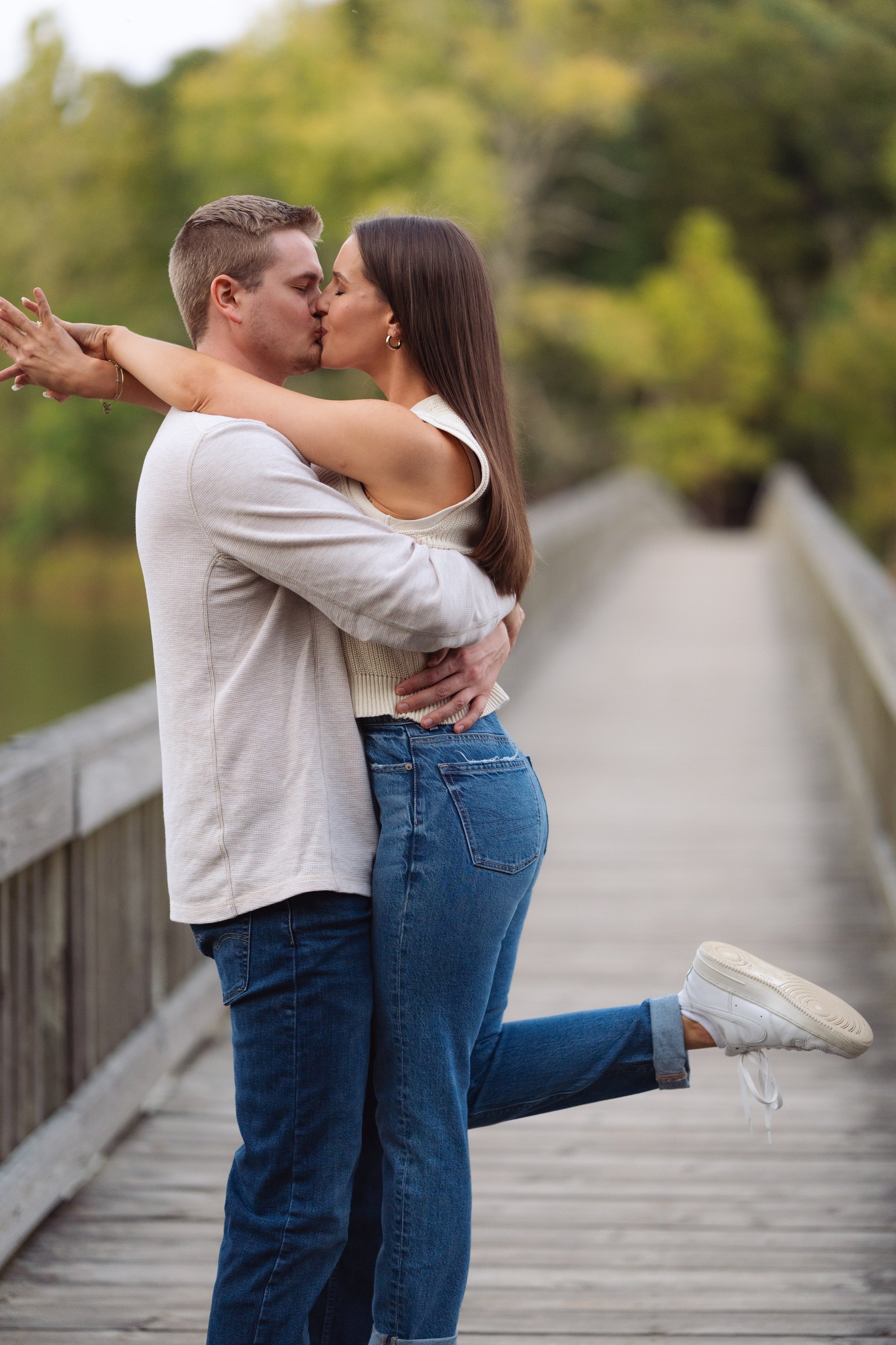 Warm & Romantic Engagement Session Long Hunter State Park