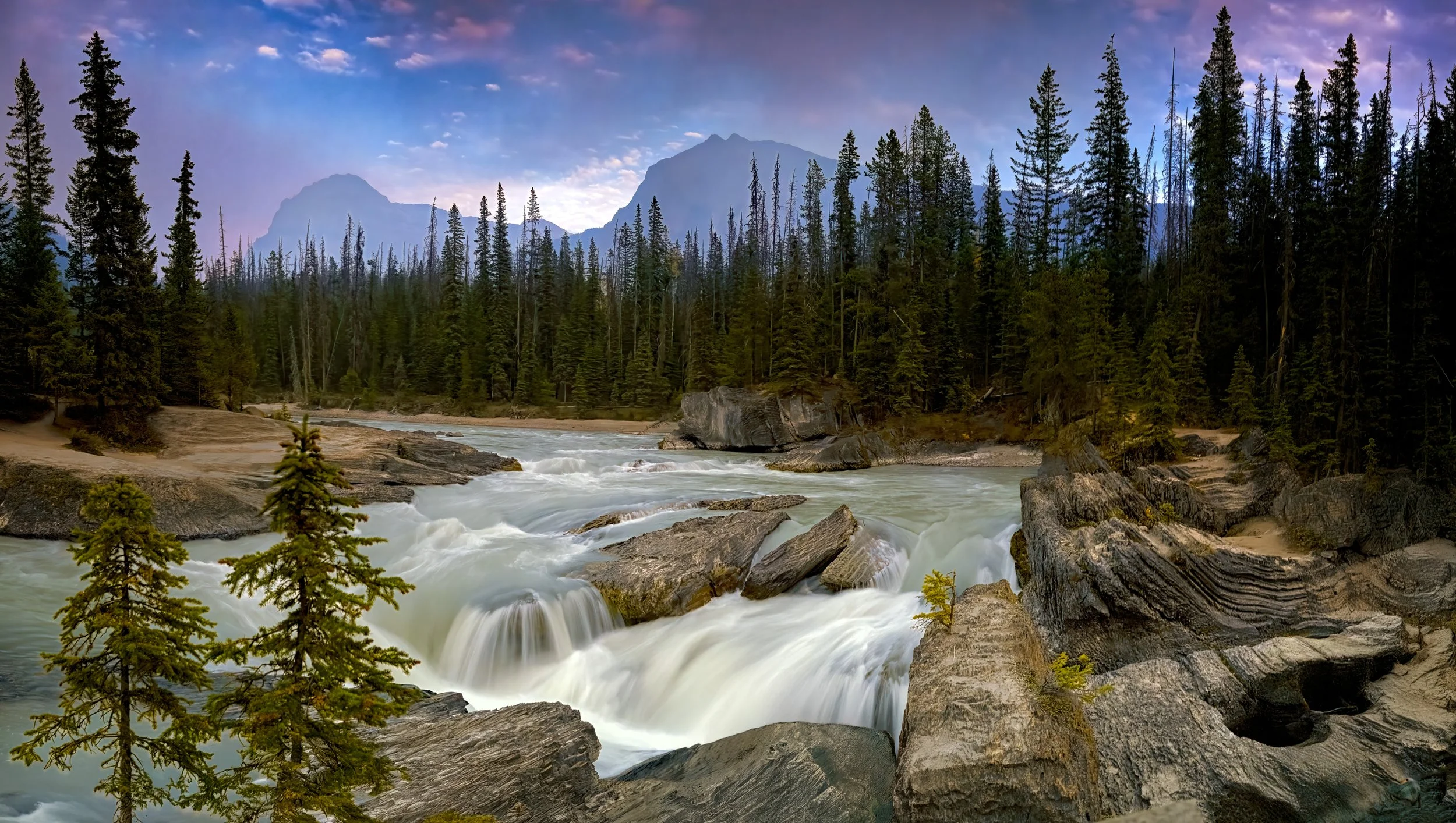 "Flowing into dusk" Canada