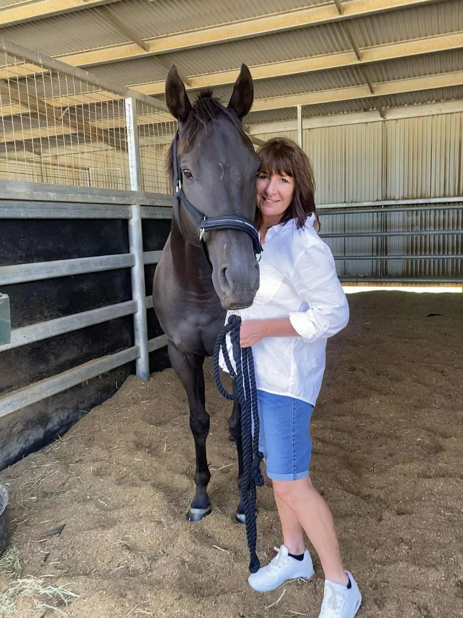 Tiana’s mum Debbie Morden with Biometric.