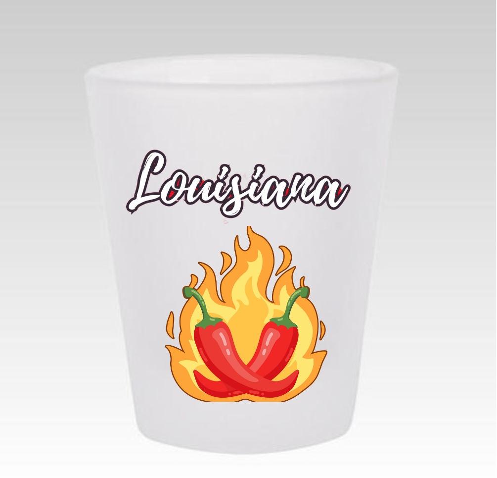 1.5 oz - Louisiana Hot Shot Glass