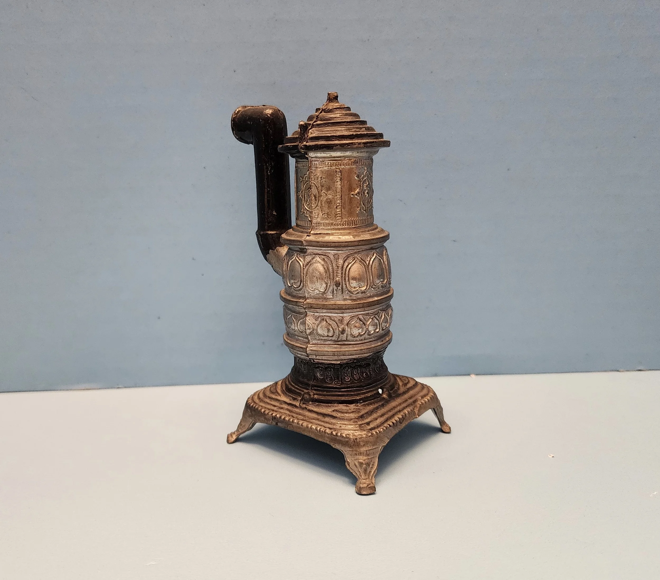 Antique German Metal Parlor Stove