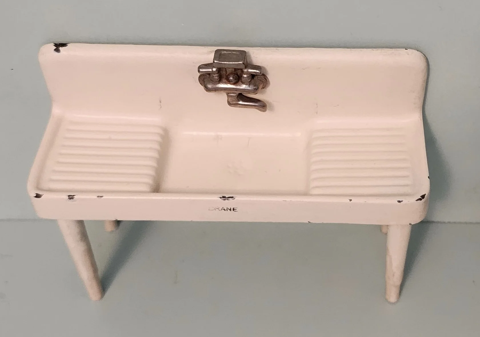 Arcade Cast Iron Kitchen Sink, Original Paint — Little