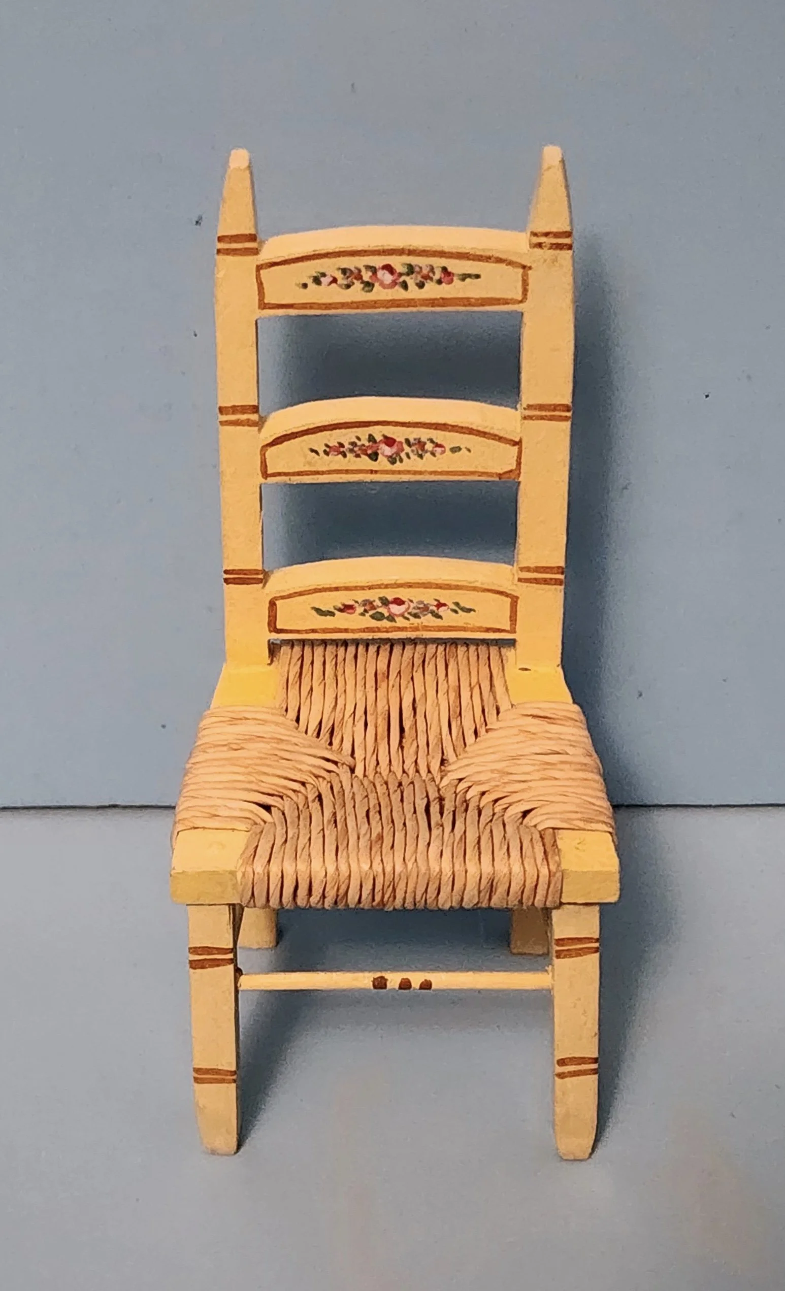 Tynietoy Ladder Back Chair In Yellow.  Item#017. On hold