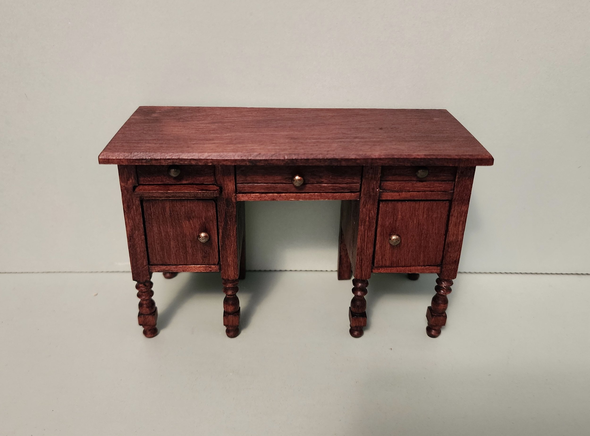 German Red Stain Desk