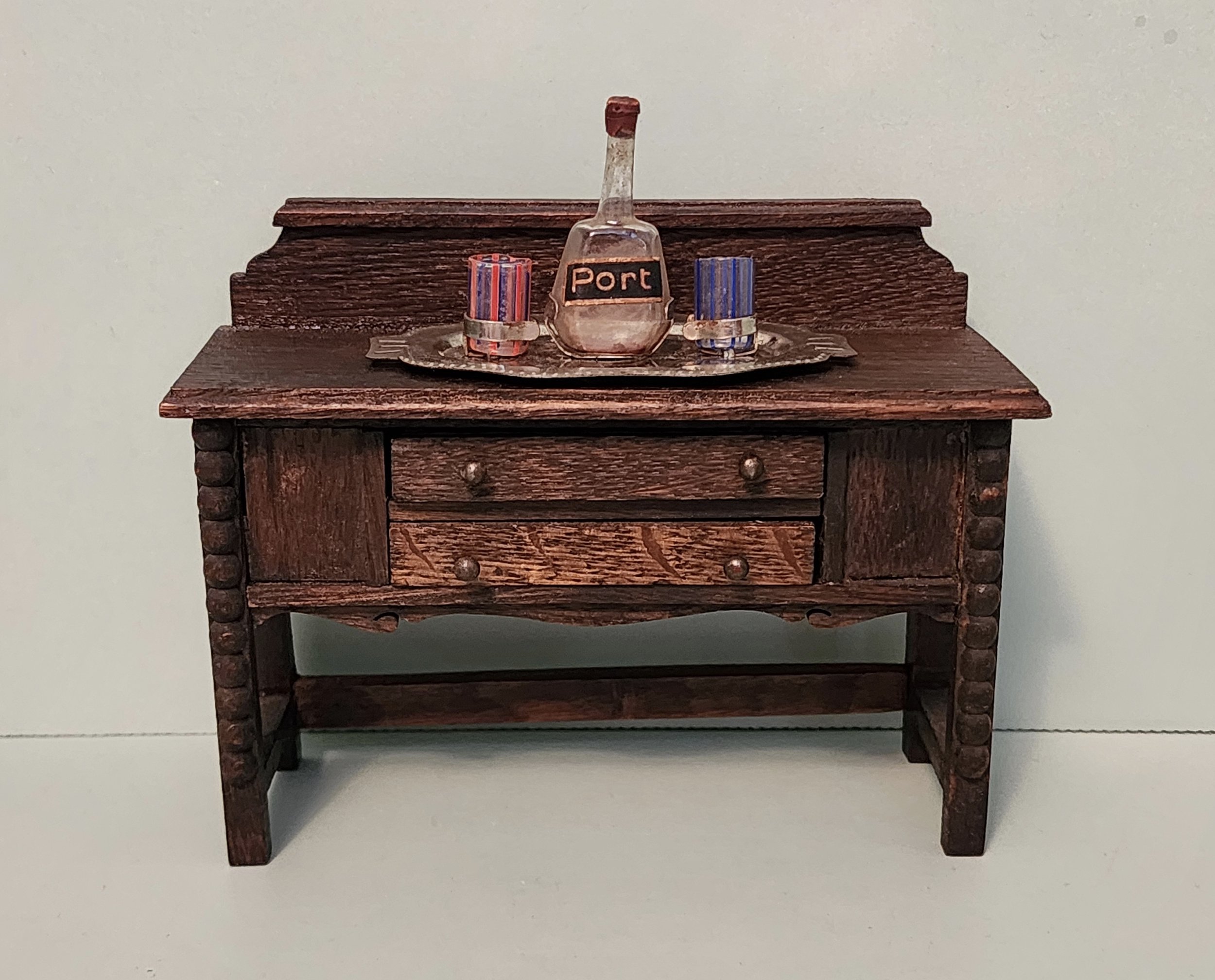Antique Metal Serving Tray