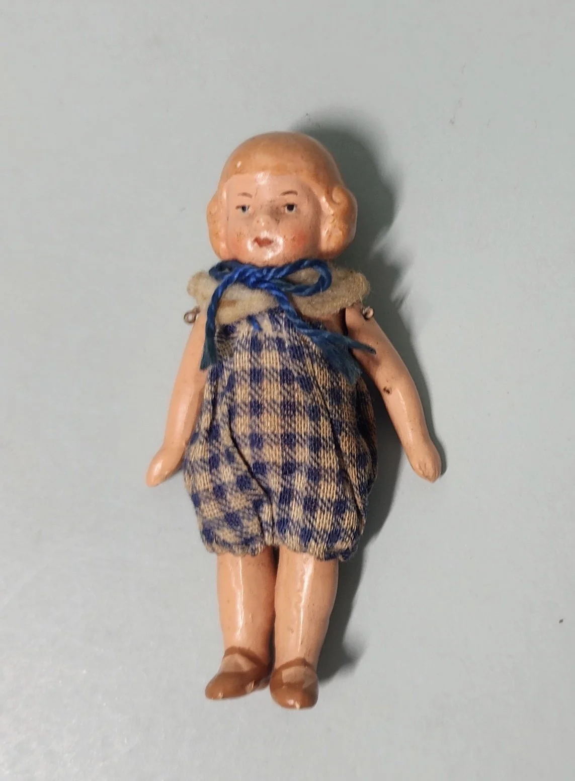 German Painted Bisque Dollhouse Girl