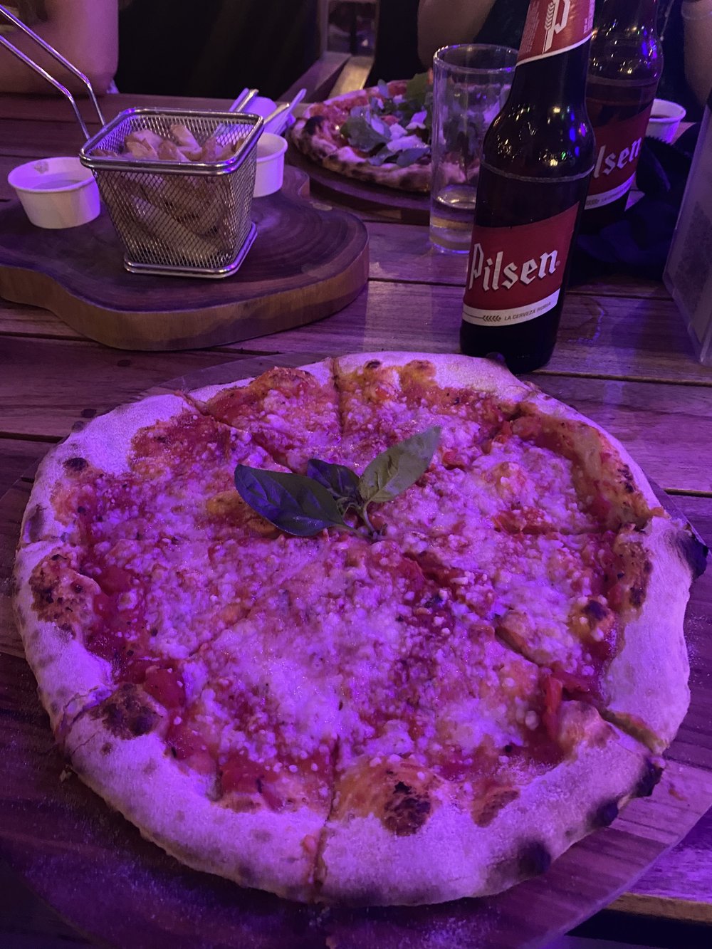 Vegan Pizza at El Carmen, Santa Teresa, Costa Rica