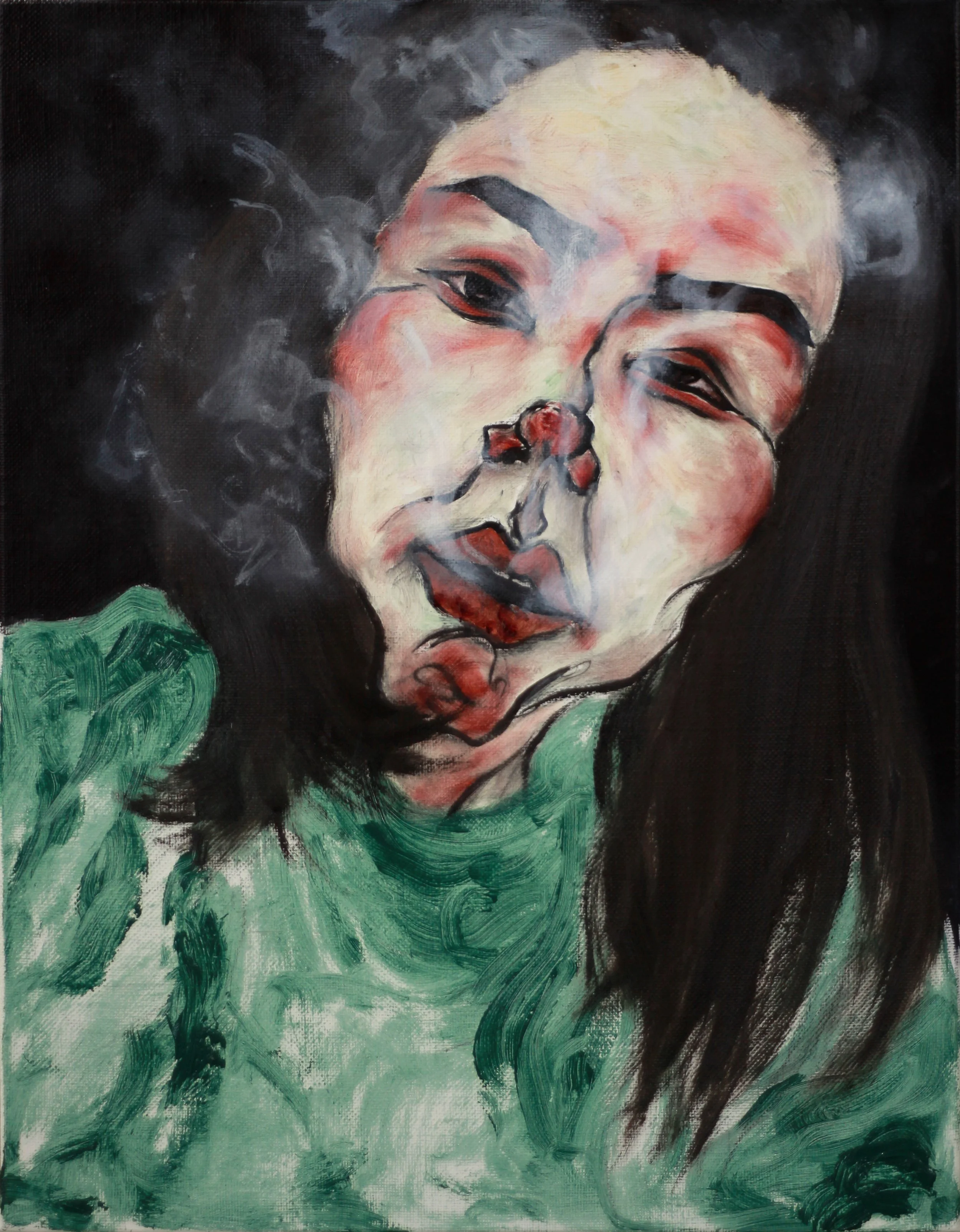 도취#1(intoxication), 40.9 x 31.8 cm, Oil on canvas, 2023, 6F.jpg