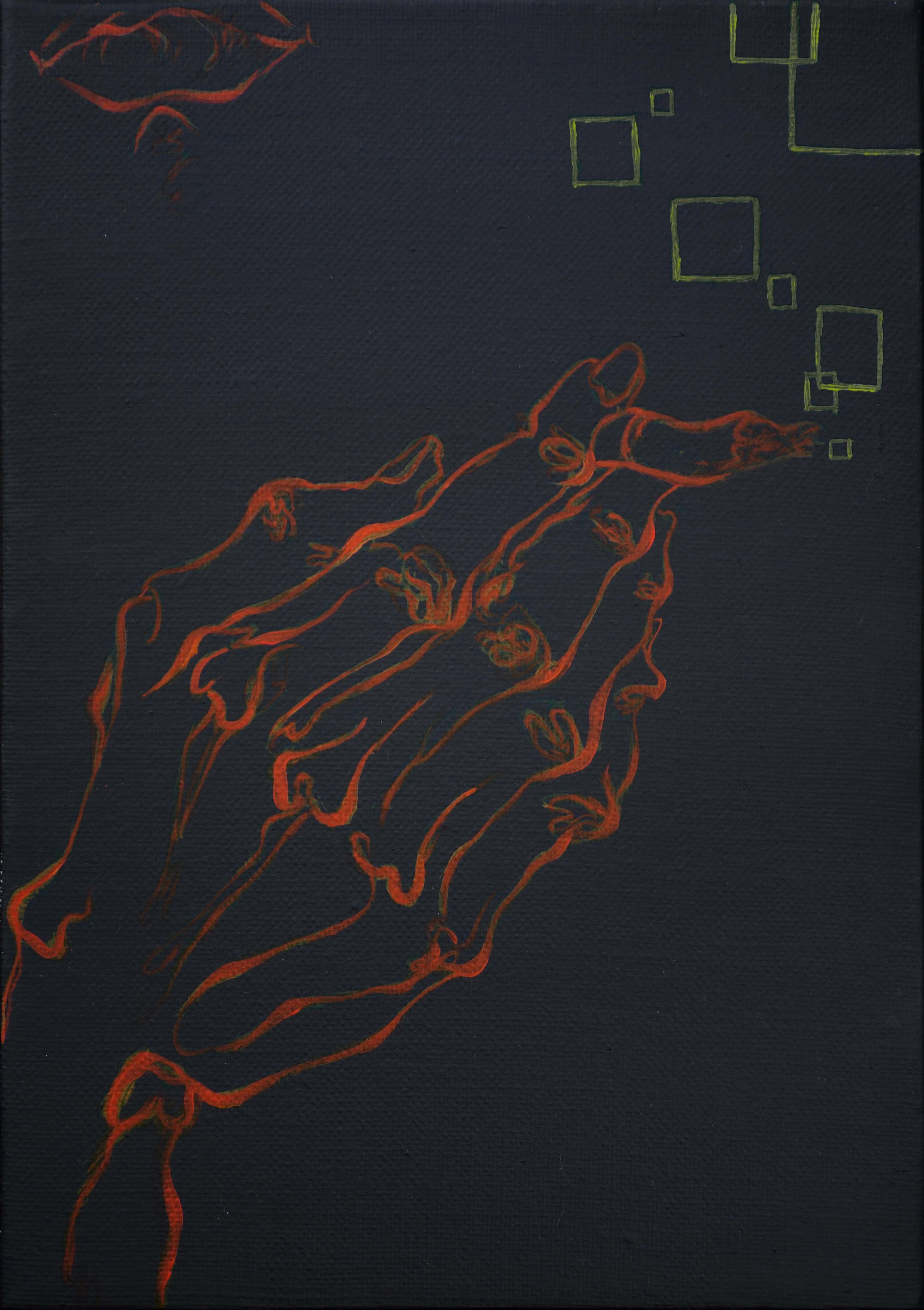 하나의 선(Hana's line)_1, 17.9cm X 25.8cm, Oil on canvas, 2024_색보정.jpg