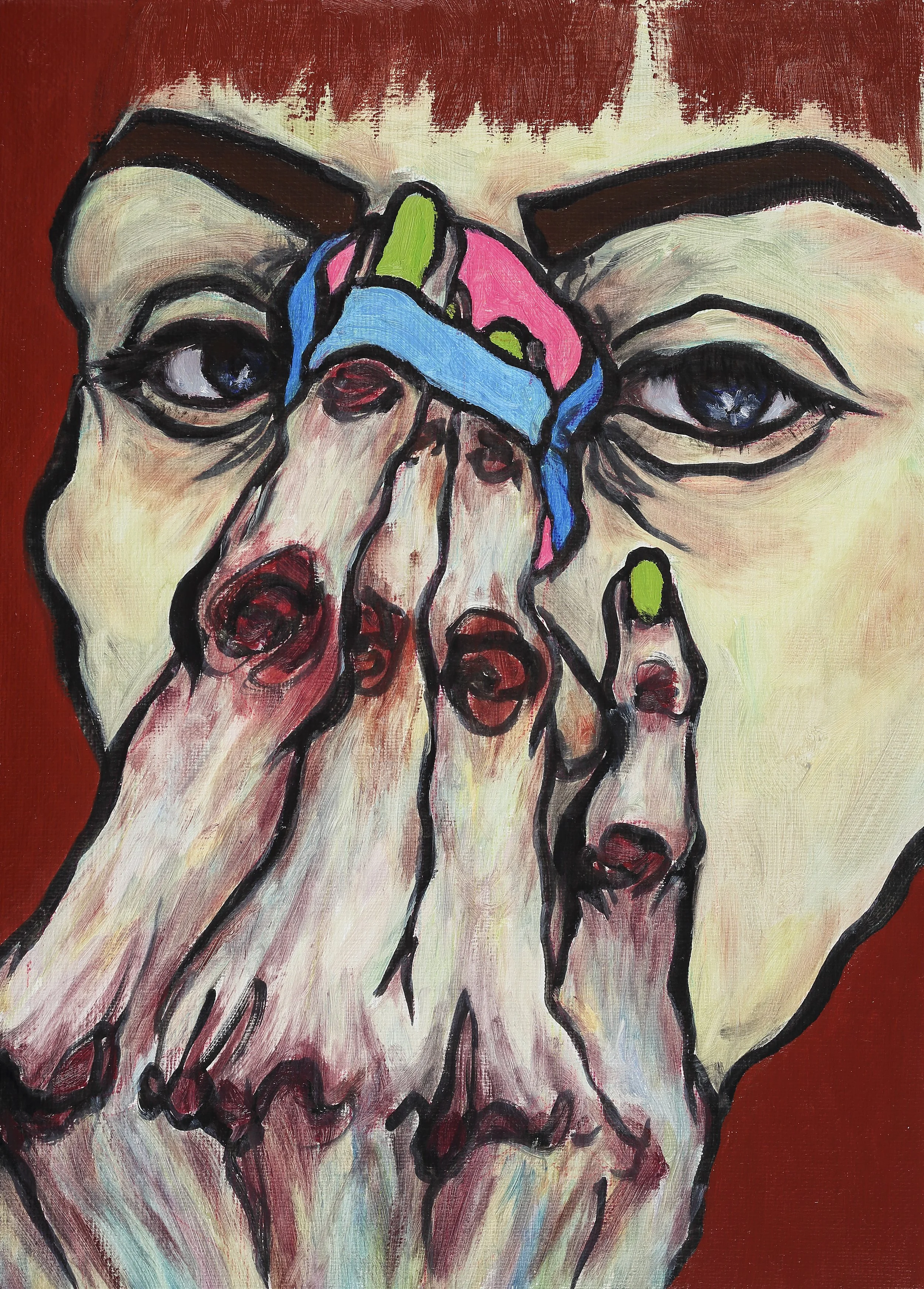 Rendezvous_시선(eyes), 33.4 x 24.2 cm, Oil on canvas, 2017.jpg