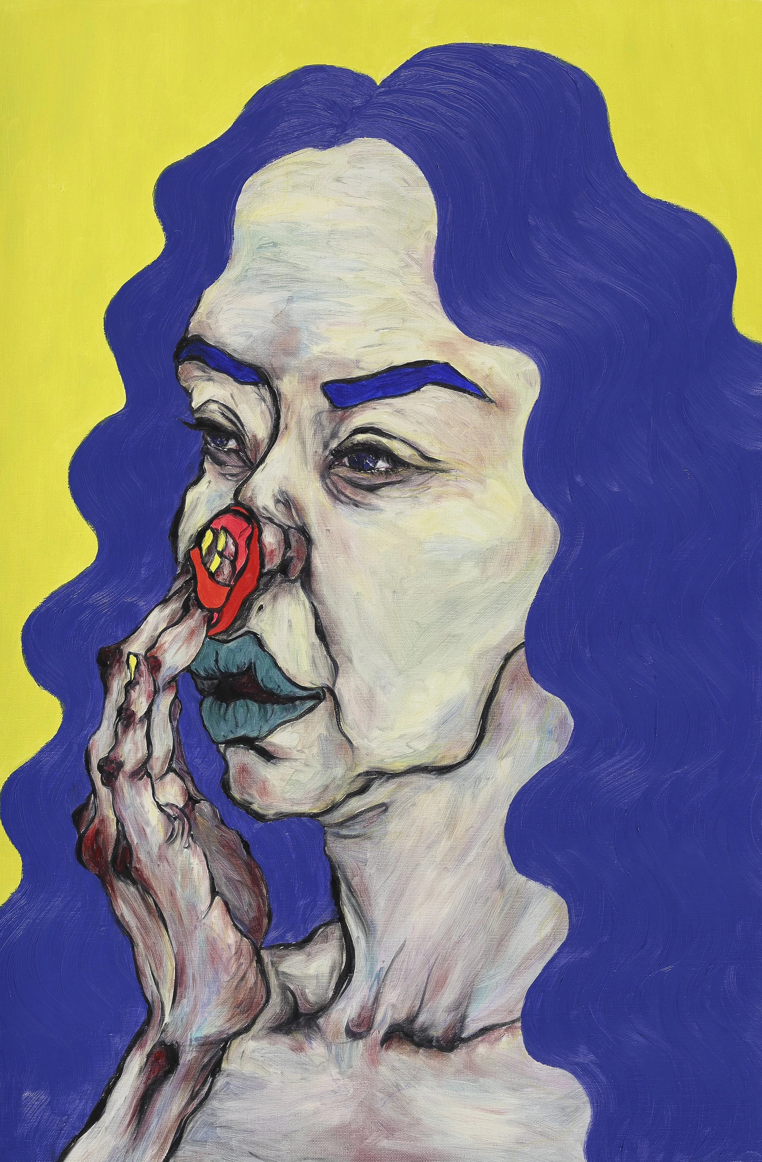 Rendezvous_가발(wig), 80.3 x 53.0 cm, Oil on canvas, 2017.jpg