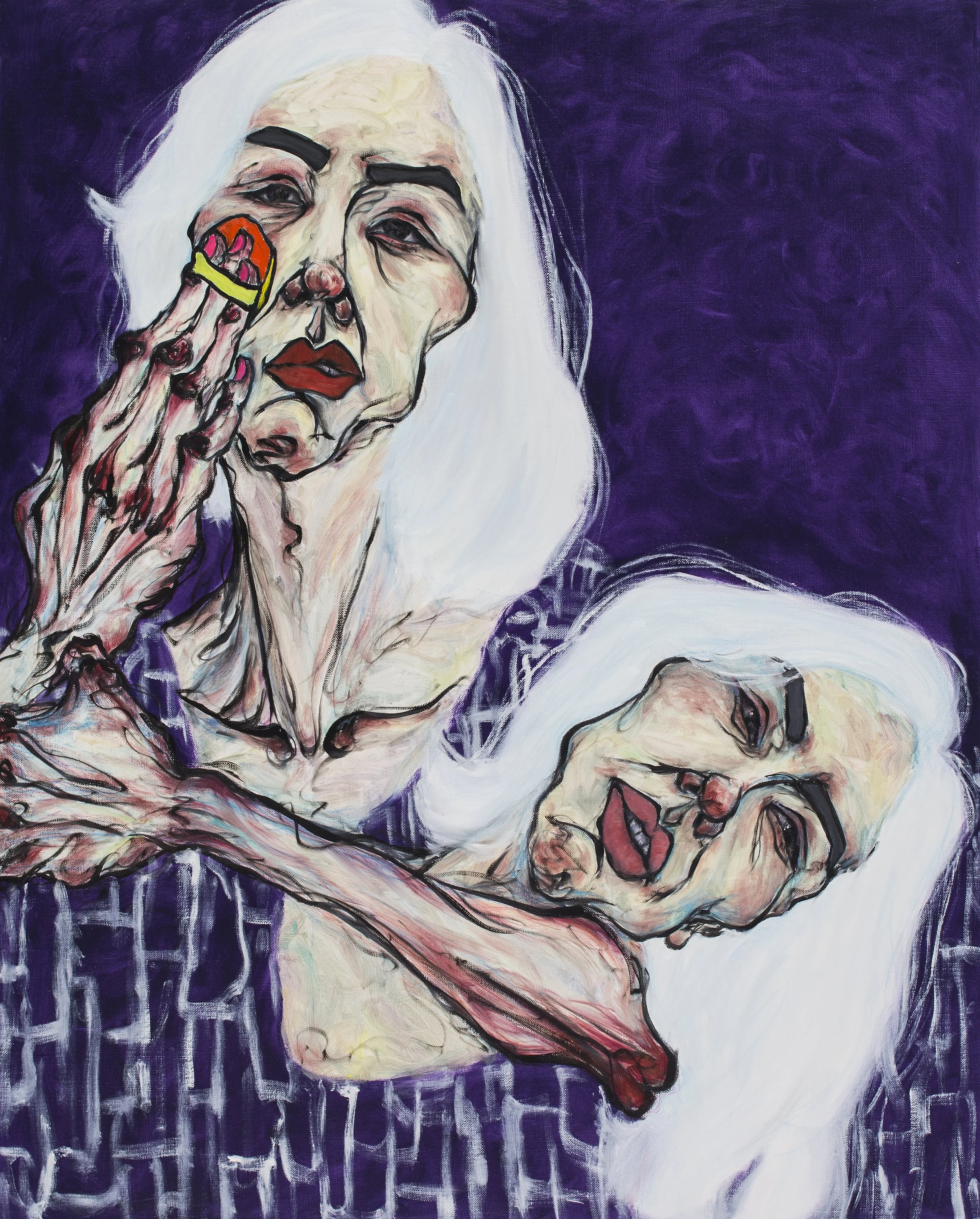 Rendezvous_외면(avoid)3, 100.0 x 80.3 cm, Oil on canvas, 2018.jpg