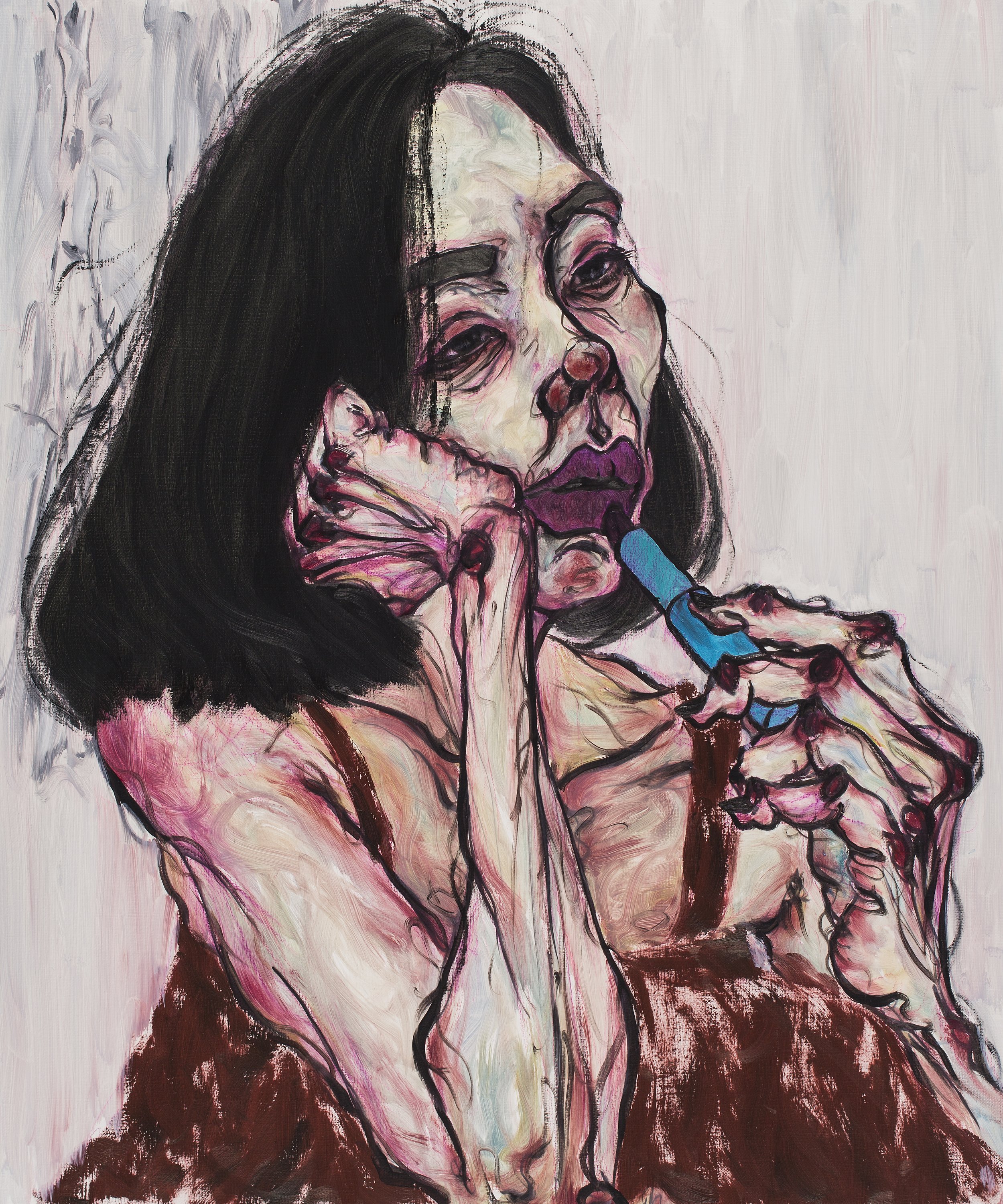 Rendezvous_무념(absentminded)2, 72.7 x 60.6 cm, Oil on canvas, 2018.jpg