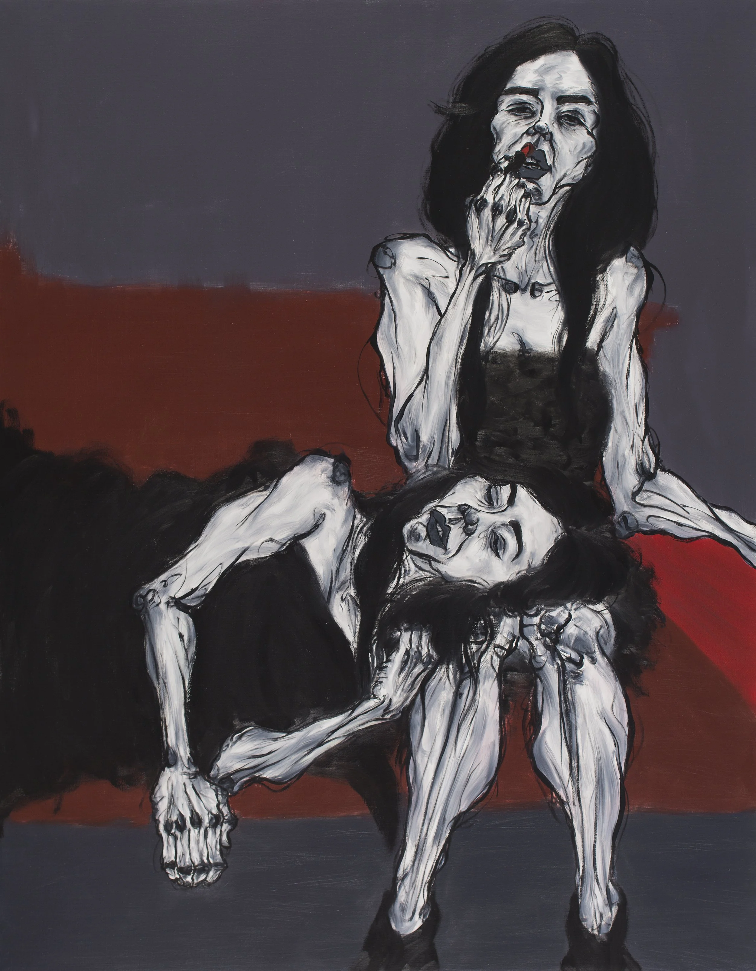 Rendezvous_외면(avoid)4, 116.8 x 91.0 cm, Oil on canvas, 2018.jpg