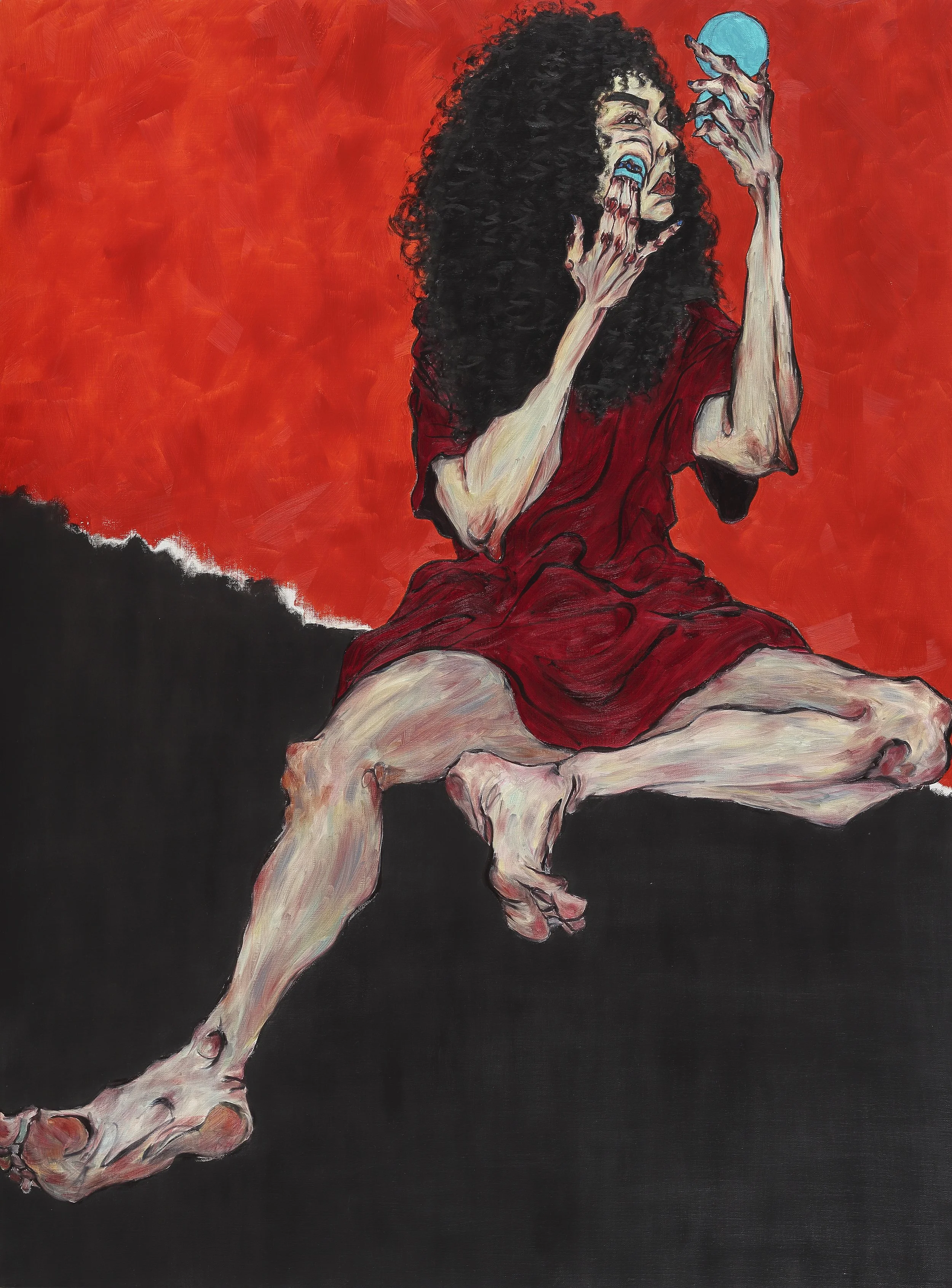 Rendezvous_미인(微人), 130.3 x 97.0 cm, Oil on canvas, 2017.jpg