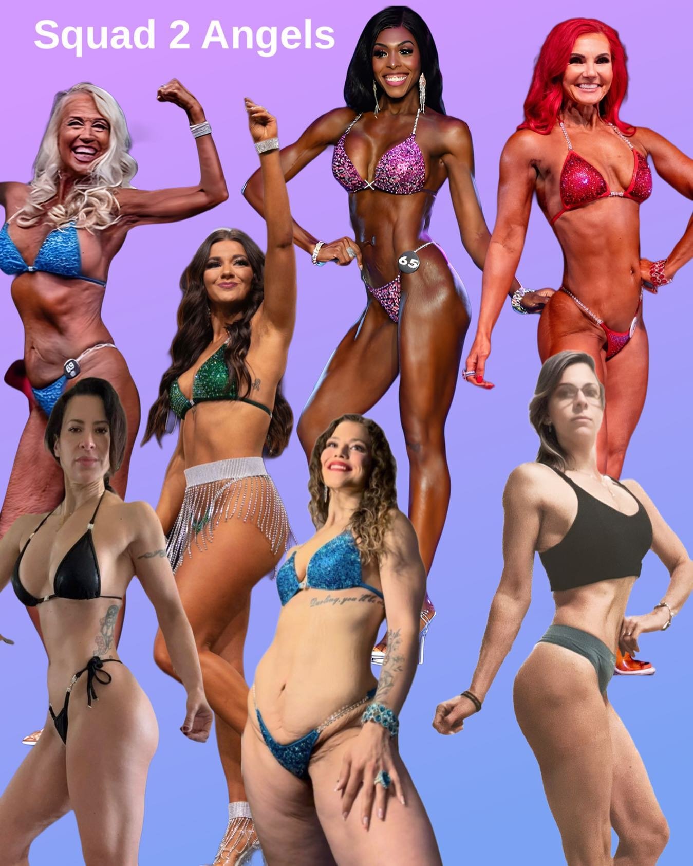 May I present the beautiful brilliant angels of Squad 2 @angelcompetitionbikinis @angelfashionshow Baltimore edition! Can&rsquo;t wait to walk the stage with these phenomenal athletes and amazing women on May 11th!

#confidentinacbikinis #angelcompet