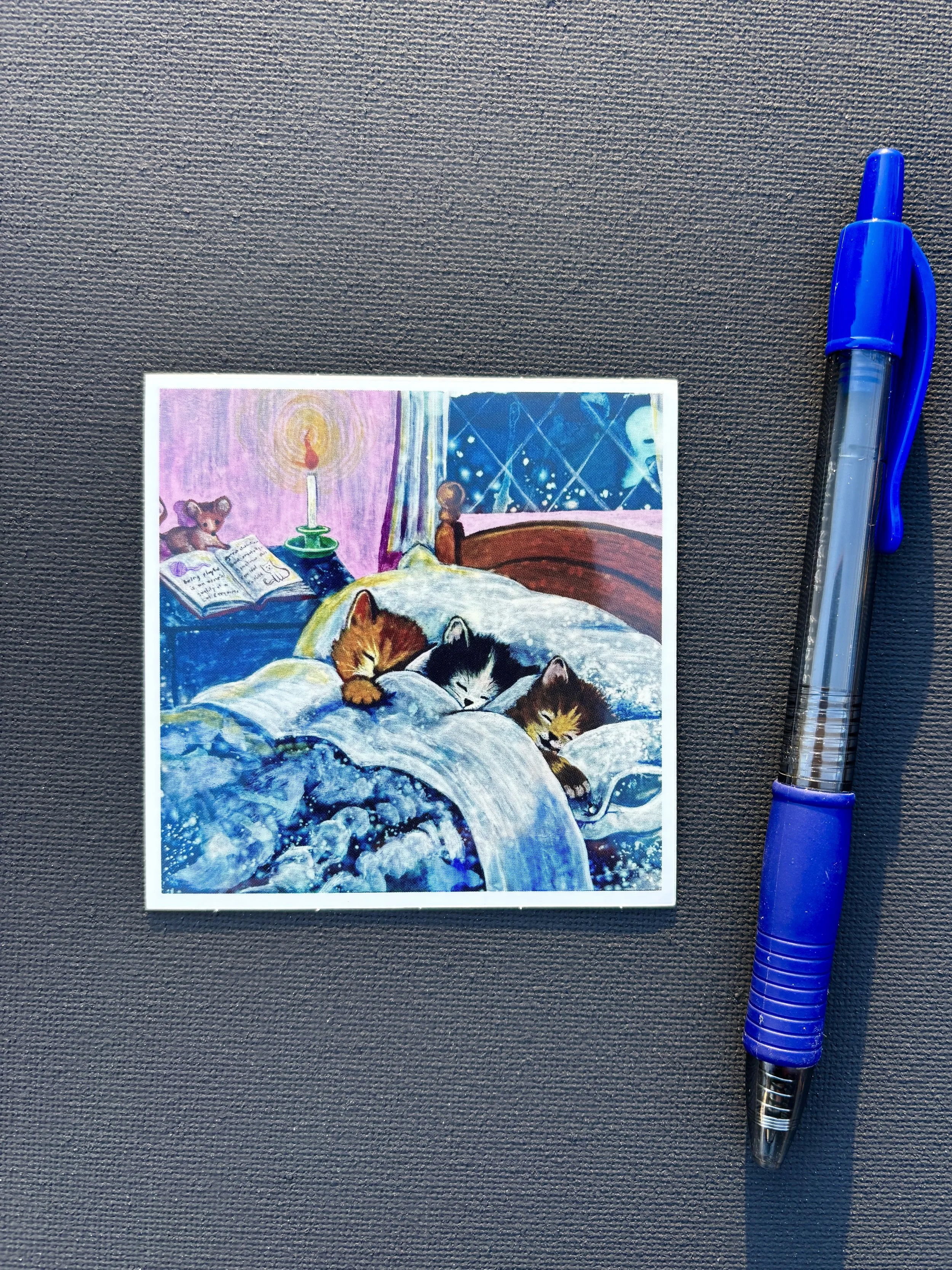 Goodnight Kittens Sticker