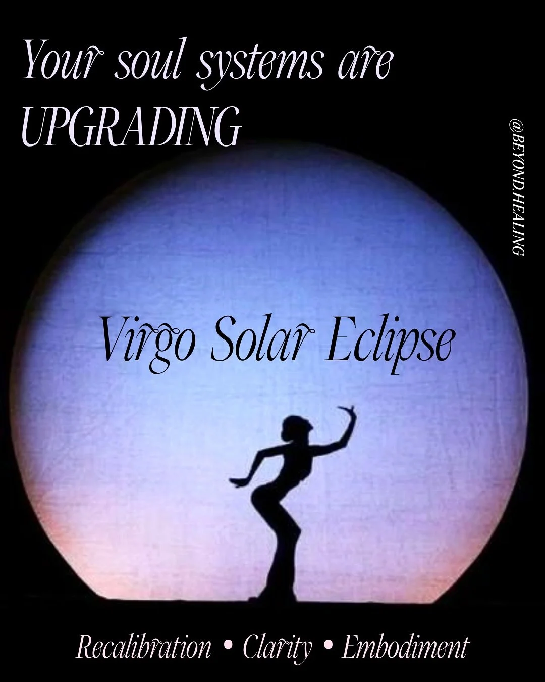 Not an ending, but an upgrade: this Eclipse fine-tunes your path forward

Illusions dissolve
Breakthroughs land
Turning points arrive 
The invitation of the upcoming Solar Eclipse in Virgo?? To refine what sustains you&mdash;relationships, daily rhyt