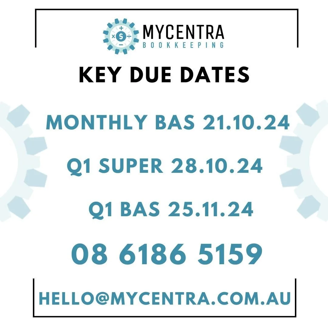 📆 REMINDER OF UPCOMING DUE DATES:
#smallbusiness #perthsmallbiz
#bookkeeper #bookkeepingservice
#bookkeeping101 #numbers101
#perthlocal #perthbookkeeper
#certifiedbookkeeper #BASagent #planning #goalsetting #strategycall #strategicpartner
#business