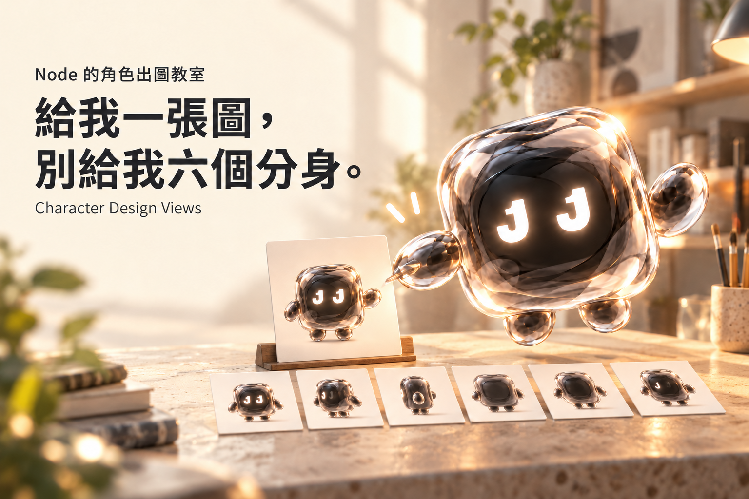 Codex Skill 工具分享｜用一張角色圖製作三視圖與六視角透明 PNG