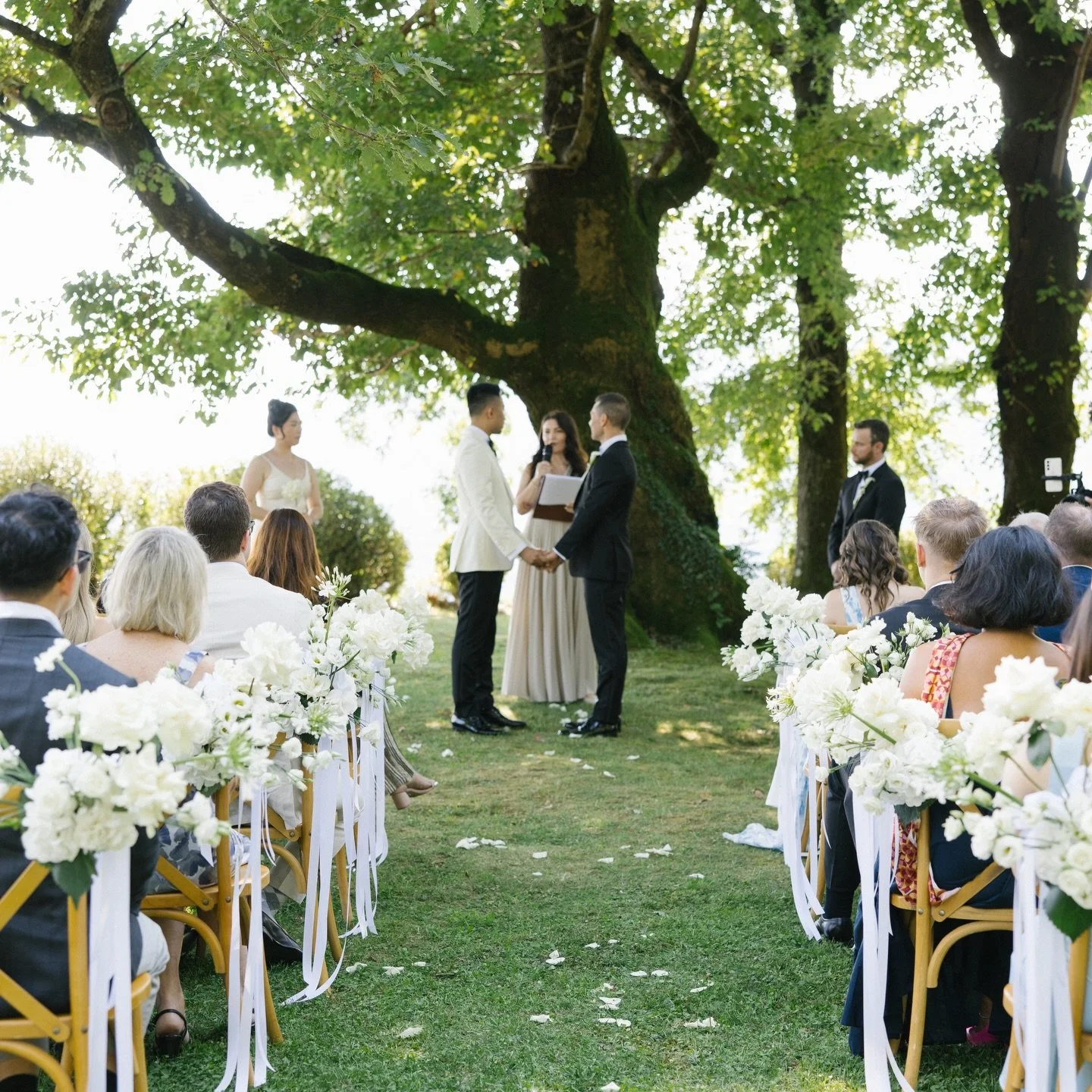 07.08.25 💍

Getting married at Castello di Morcote, a 15th century castle overlooking Lago di Lugano, in front of our closest family and friends, was the most incredible day of our lives! ❤️❤️❤️

@castellodimorcote_weddings
@irenefucci
@tiamafilms 
