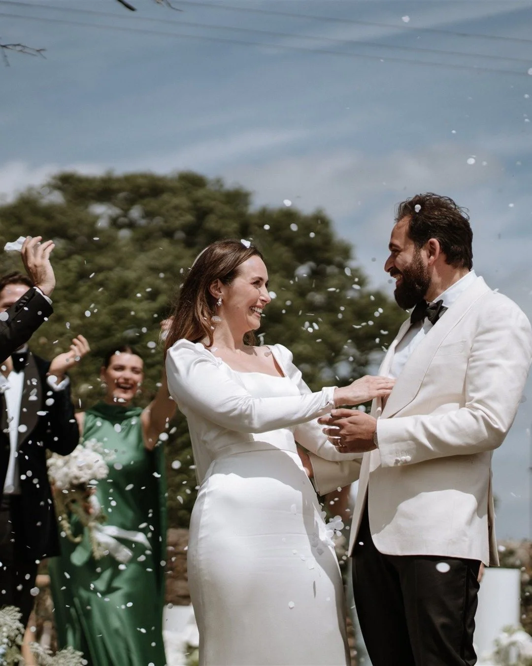 There&rsquo;s no confetti bright enough to compete with this kind of happiness.

Bride | @christie_saunders 
Groom | @victormalek
Photographer | @georginaharrisonphoto
Videographer |@mossweddingfilms
Venue | @llantiliohouse
Planner &amp; Stylist | @r