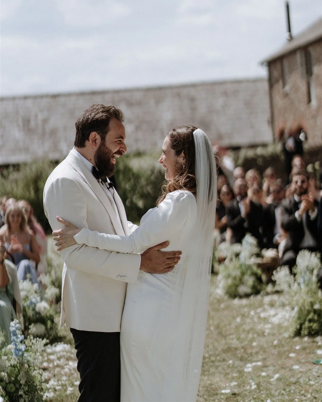 Oh, hey there, husband!! 

Bride | @christie_saunders
Groom | @victormalek
Photographer | @georginaharrisonphoto
Venue | @llantiliohouse
Planner &amp; Stylist | @rebeccavalentinedesign
Florist | @emmacoxfloristry
Bridal Gown | @sassiholford
MUA | @am