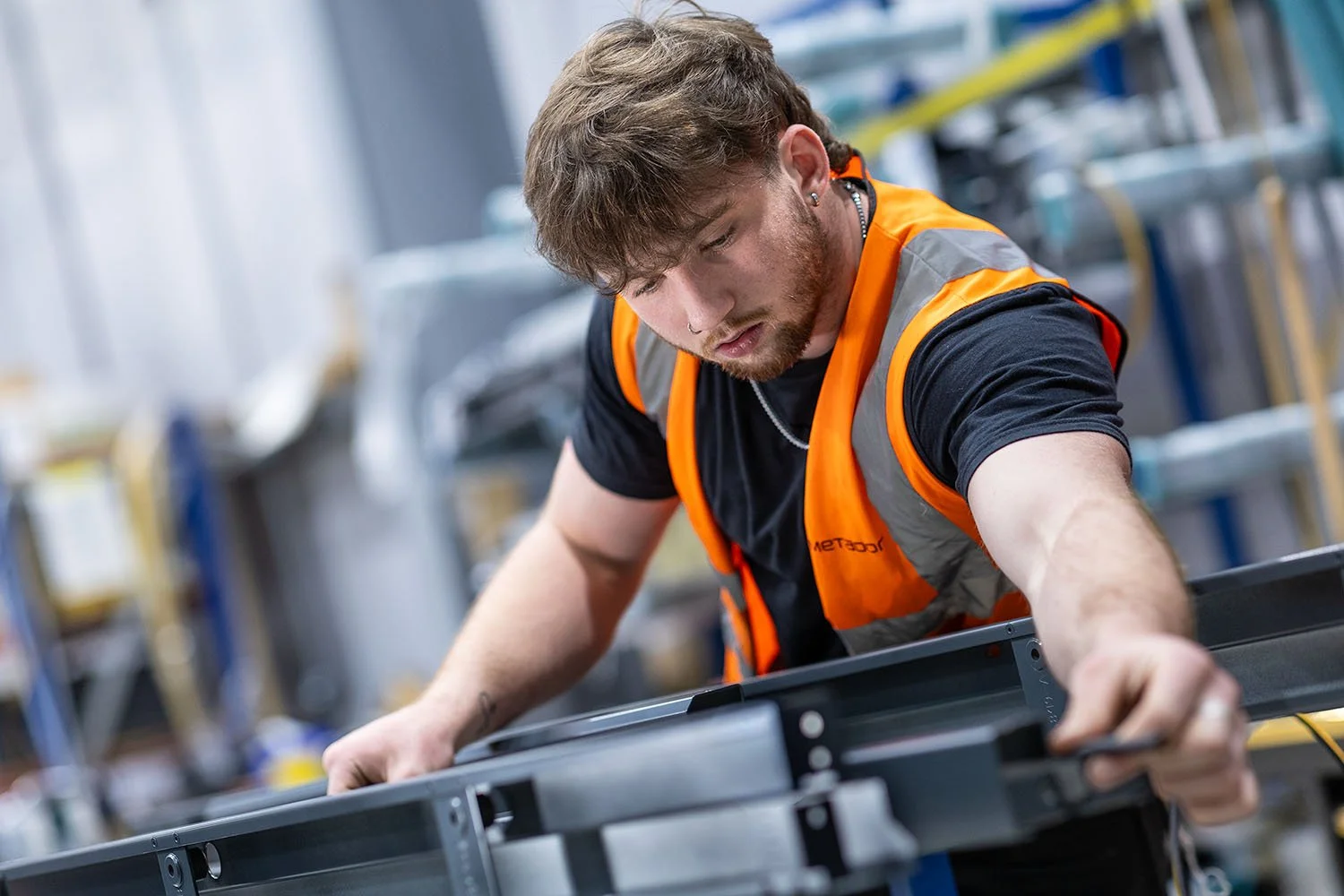 Bestaand licht van de hal gecombineerd met flitslicht