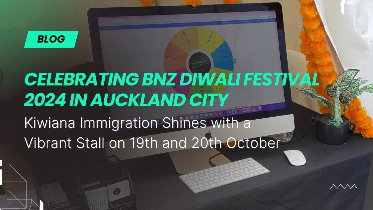 Celebrating BNZ Diwali Festival 2024 in Auckland City: Kiwiana Immigration Shines with a Vibrant Stall on 19th and 20th October