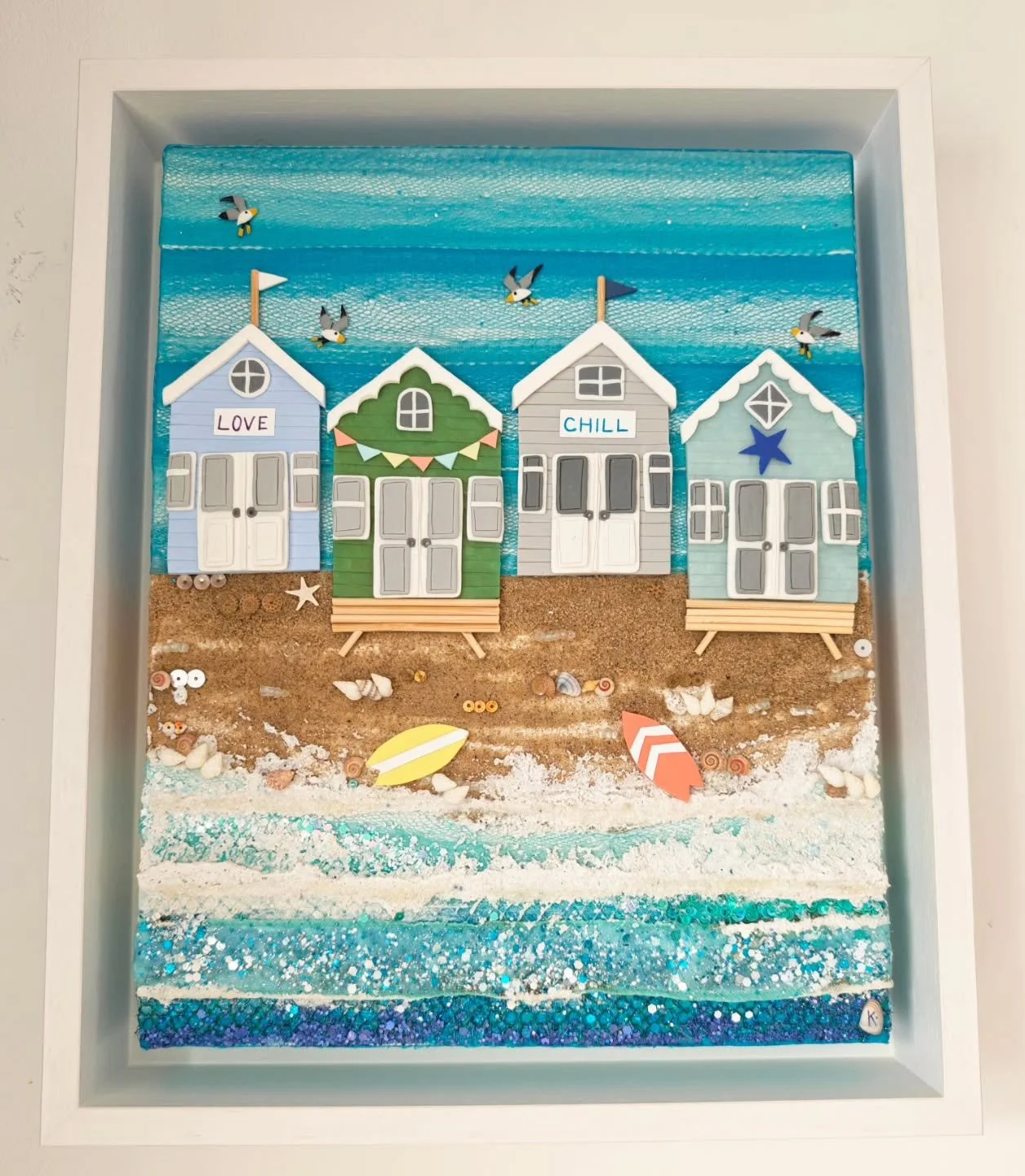 Coastal Calm🌊 

A textured coastal piece inspired by peaceful beach days, ocean air, and the simple reminder to love, slow down and chill.

#BeachArt #MixedMediaArt #CoastalLiving #SeaSideVibes #CoastalDecor