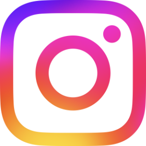 Colorful abstract gradient with pink, purple, and orange hues and a stylized camera icon.