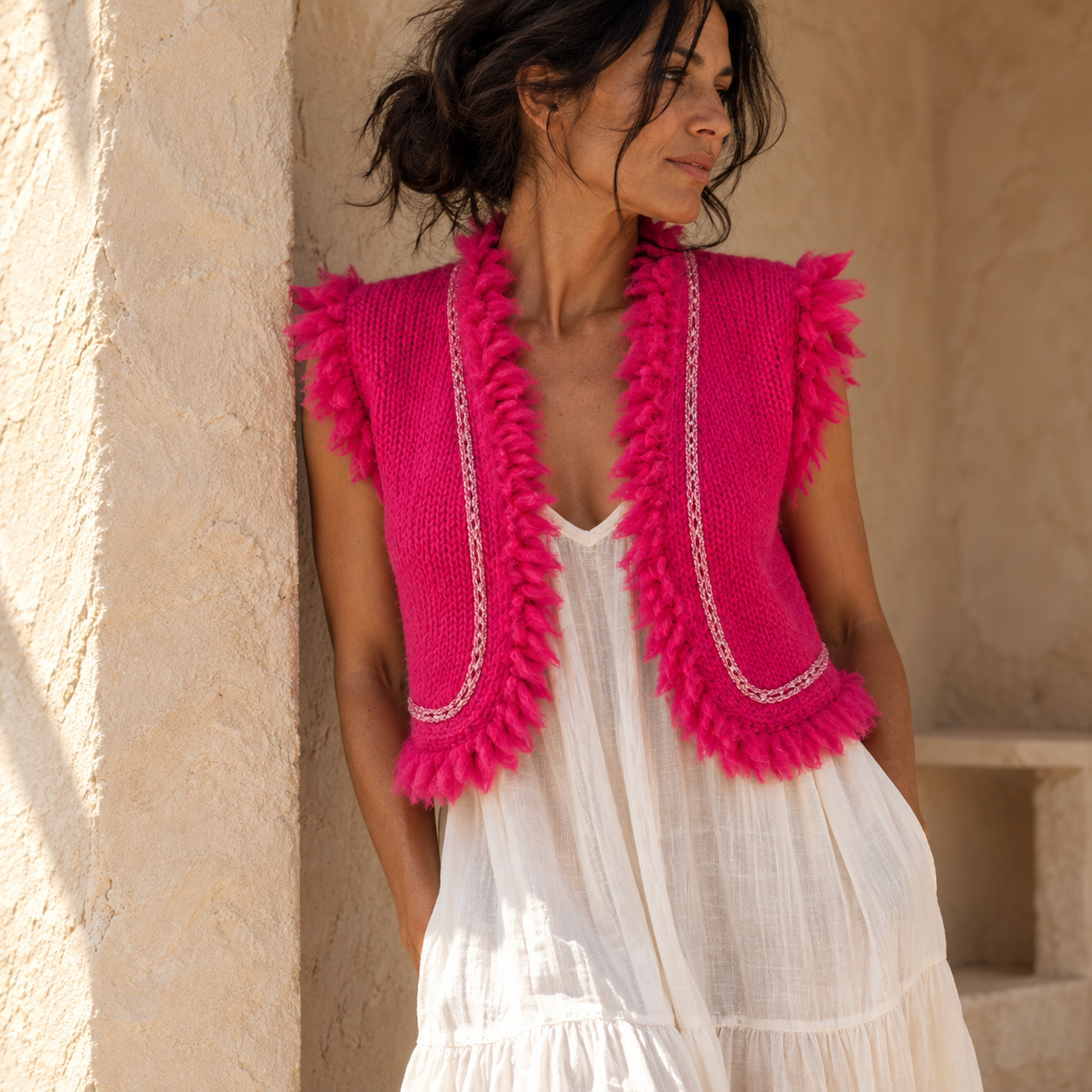 Weste "Ibiza" - Fuchsia