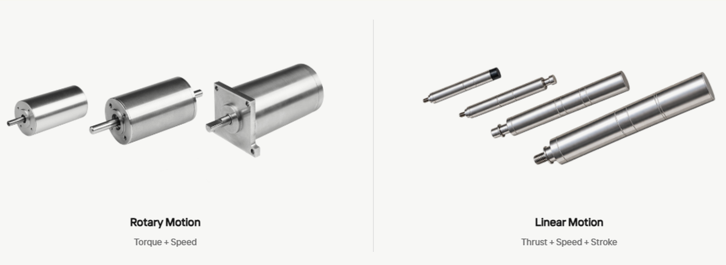 Choosing Between a Brushless DC Motor and a Coreless Push Rod Actuator