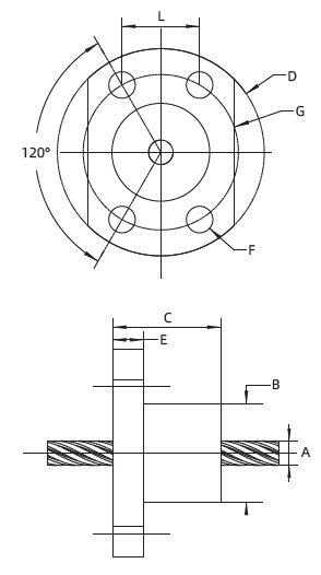 CTS Circular Flange Free-Wheeling Lead Screw Nut