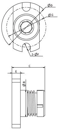 CTA Circular Flange Trimming Torsion Spring Anti-Backlash Nut