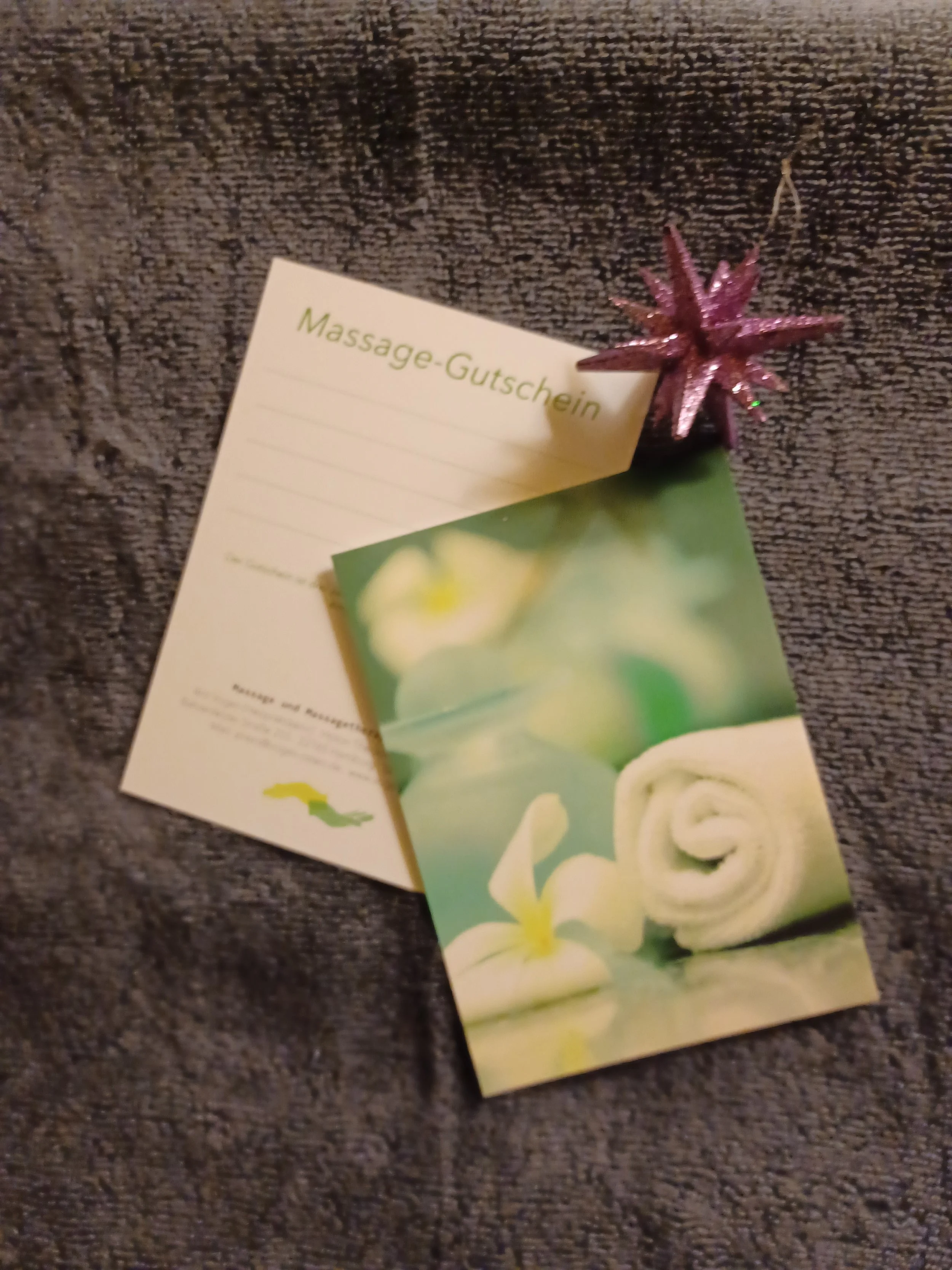 Massagegutschein