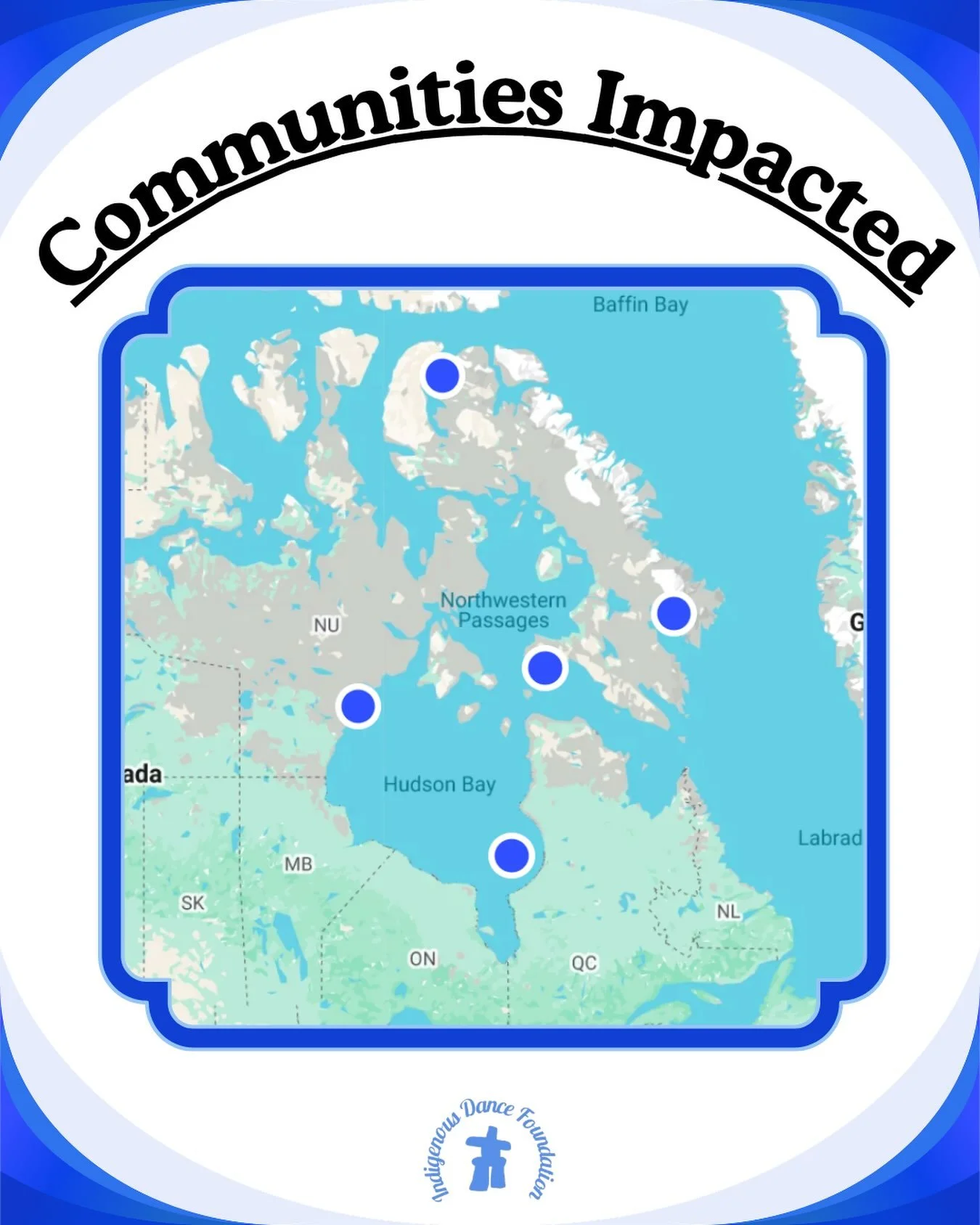 💙 5 Years of Dance Across Nunavut 🩰

Since 2022, the Indigenous Dance Foundation has brought dance programming to communities across Nunavut through workshops, classes, and community performances.

Our work has taken us to:

📍 Rankin Inlet &mdash;