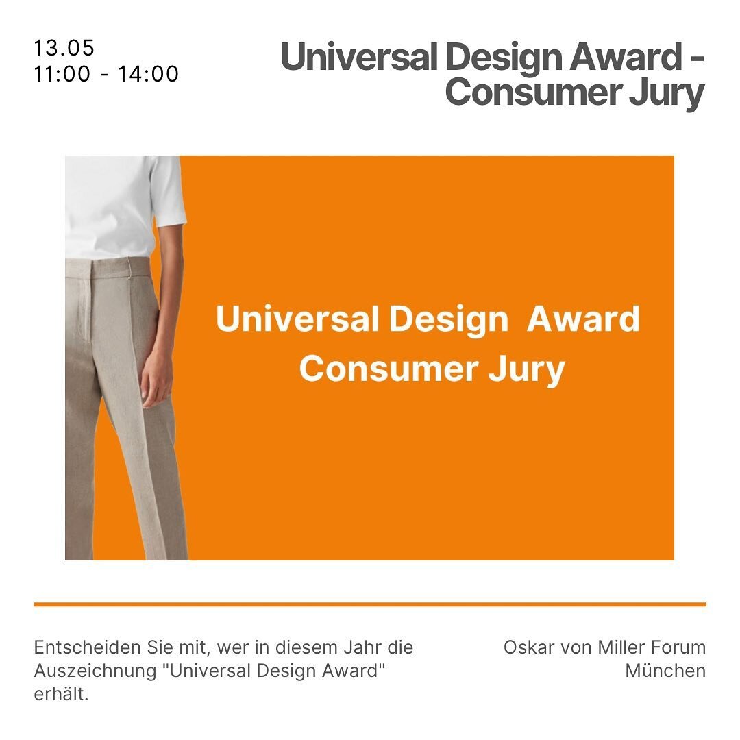 Universal Design Award - Consumer Jury

UNIVERSAL DESIGN steht f&uuml;r Diversit&auml;t und Nachhaltigkeit. Dies spiegelt sich auch in der Struktur der UNIVERSAL DESIGN Einreichungen aus den Design B&uuml;ros, der Wirtschaft, Lehre und dem Handwerk w