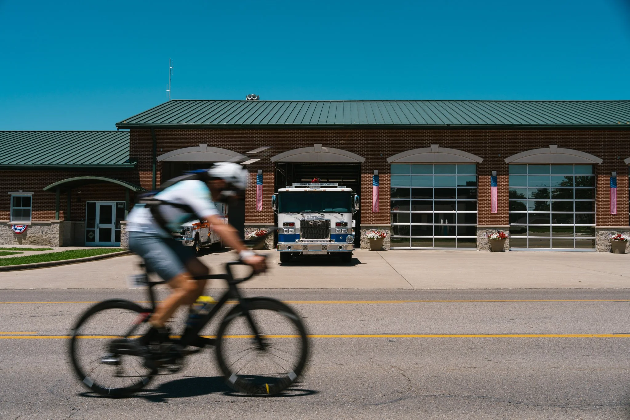 Fire station, Bloomfield, Ohio.