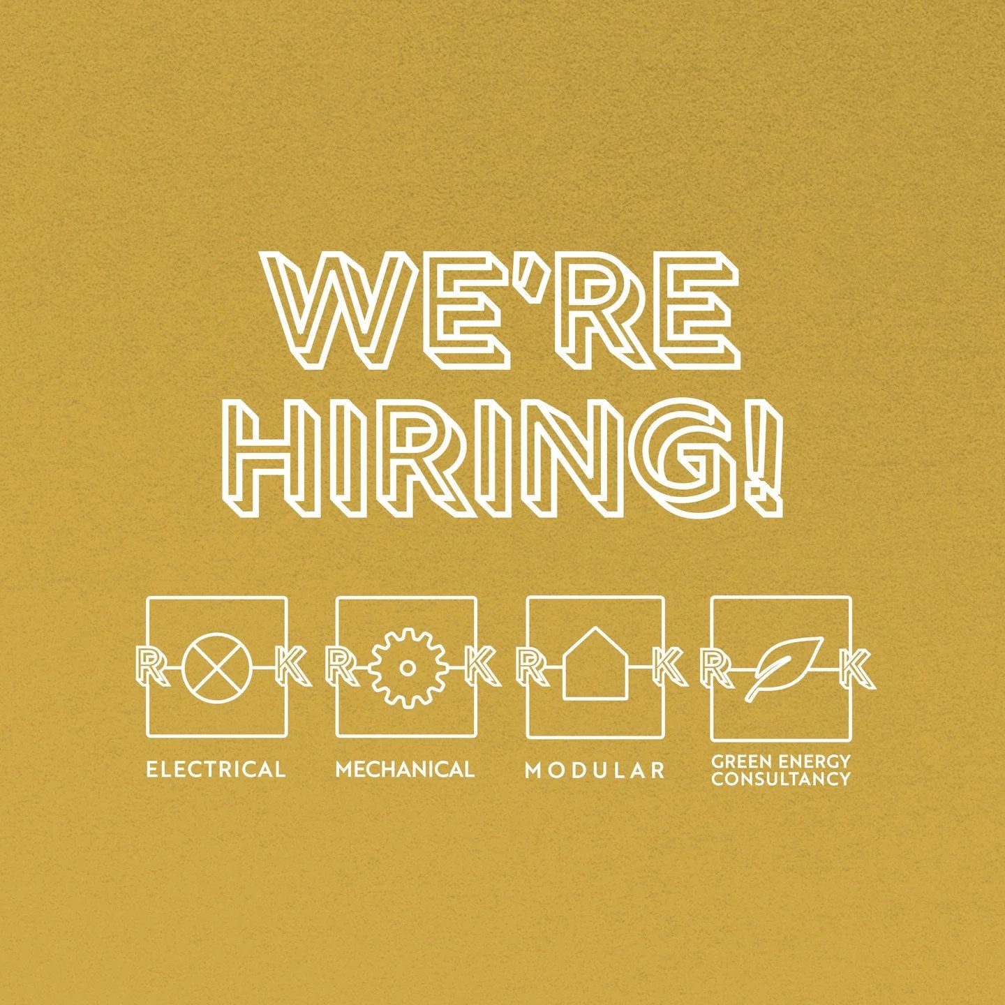 We&rsquo;re recruiting!

Electrical Engineer &ndash; Full Time, Permanent
RK Electrical Mechanical Services | Midlands

RK Electrical Mechanical Services is a growing, independent company seeking an experienced and motivated Electrical Engineer to jo