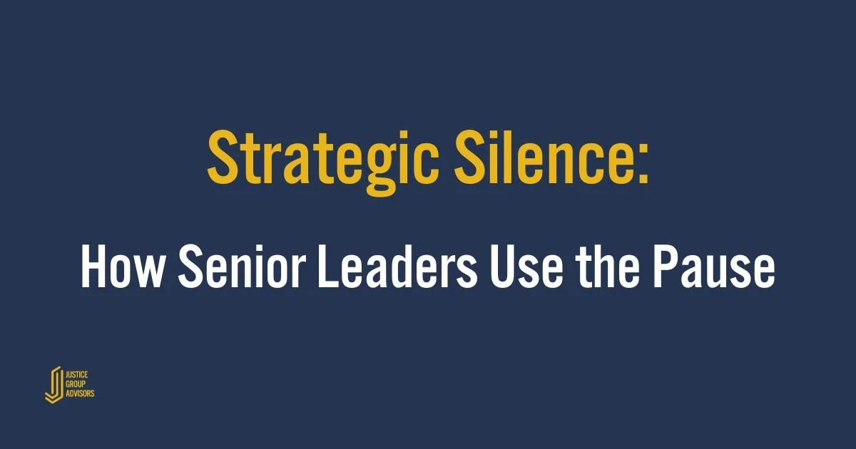 Strategic Silence: How Senior Leaders Use the Pause