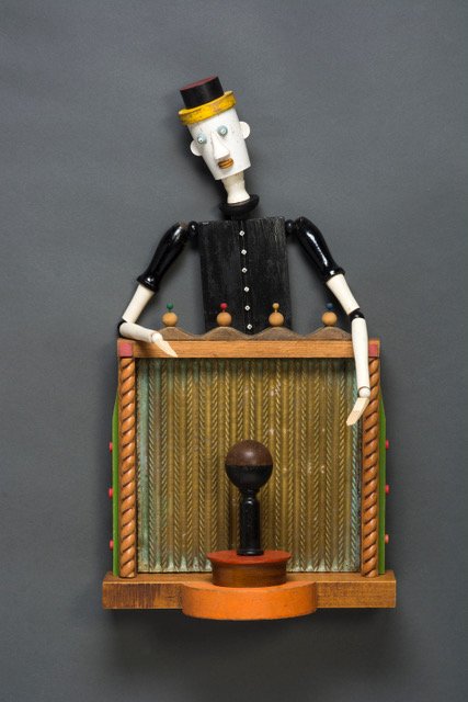 Michael Stasiuk
The Fortune Teller
found object assemblage, 27x16x8 in.
Acquired 2021.
Photo Courtesy of the artist.